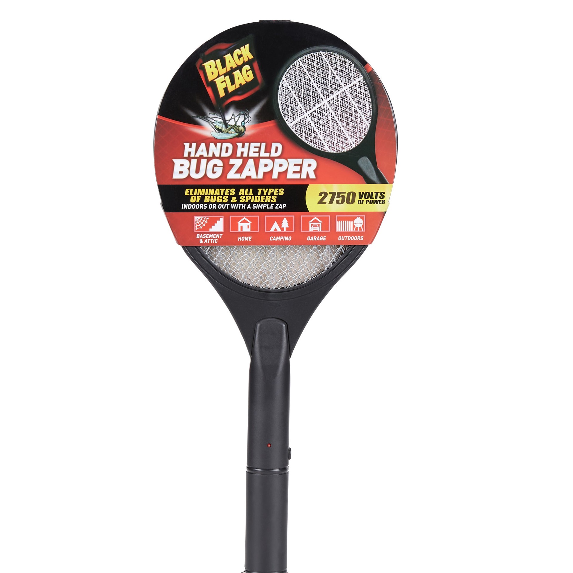 slide 2 of 6, BLACK FLAG 1 Count Bug Zapper Racket Unscented Home perimeter Outdoor Device, 1 ct