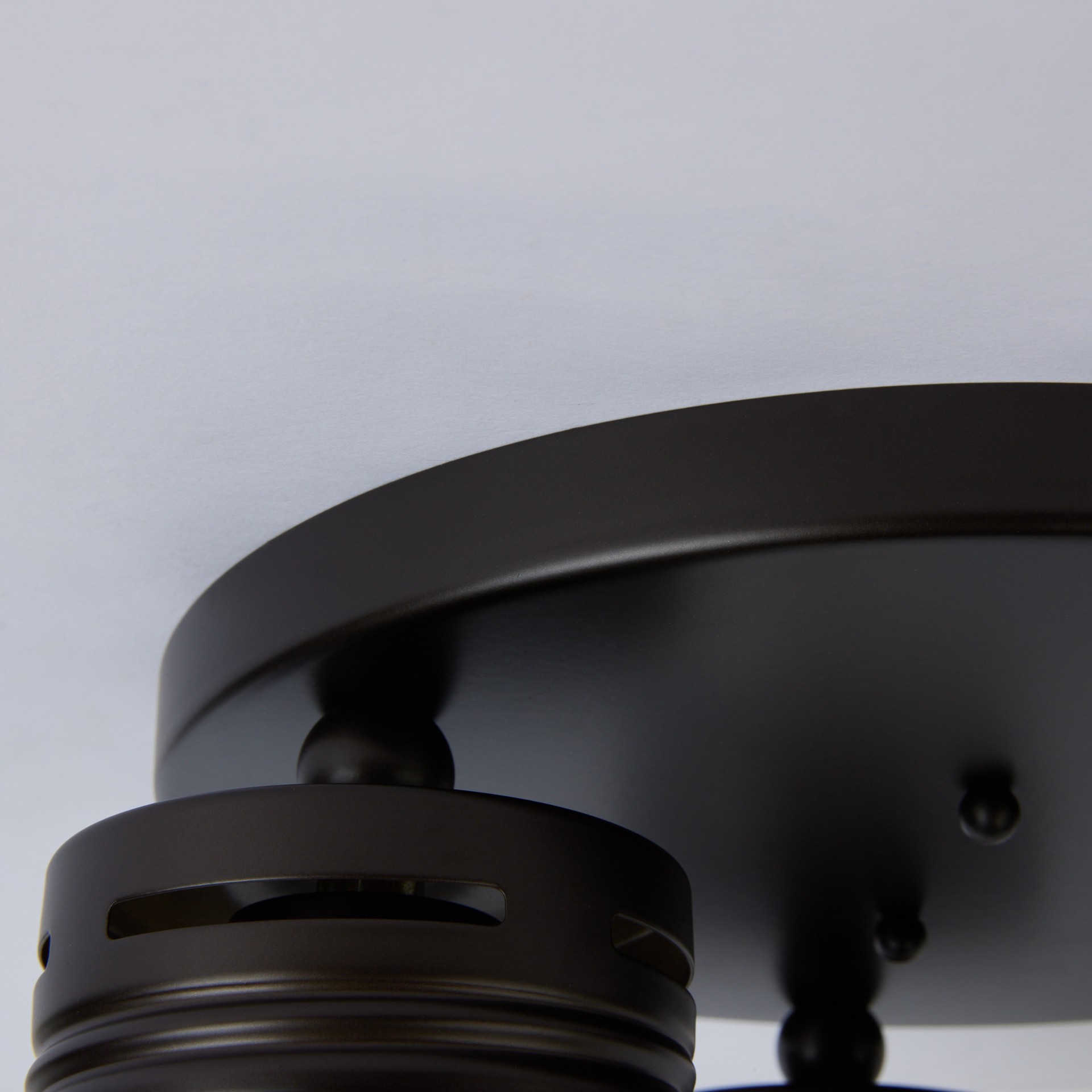 slide 3 of 6, allen + roth 3 -Light 12-in Bronze Semi Flush Mount Light, 1 ct