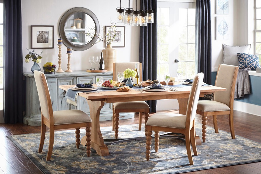 slide 6 of 6, allen + roth Vallymede 8 -Light Aged Bronze Farmhouse Clear glass Jar Large Hanging Pendant light, 1 ct