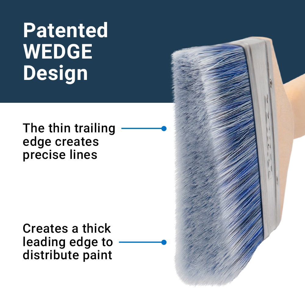 slide 5 of 6, WHIZZ WEDGE Trim and Walls 2-in Reusable Angle Wall Trim Brush, 1 ct