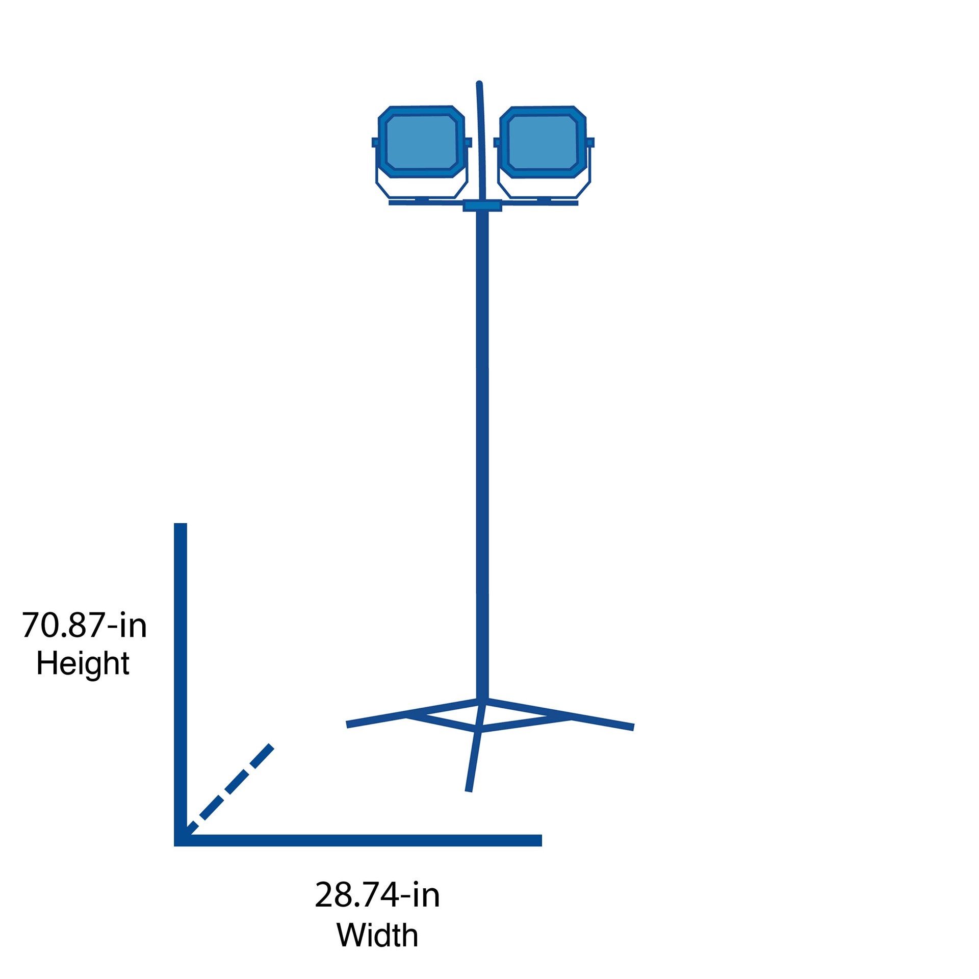 slide 4 of 6, CRAFTSMAN 9000 -Lumens LED Plug-in Portable Work Light, 1 ct