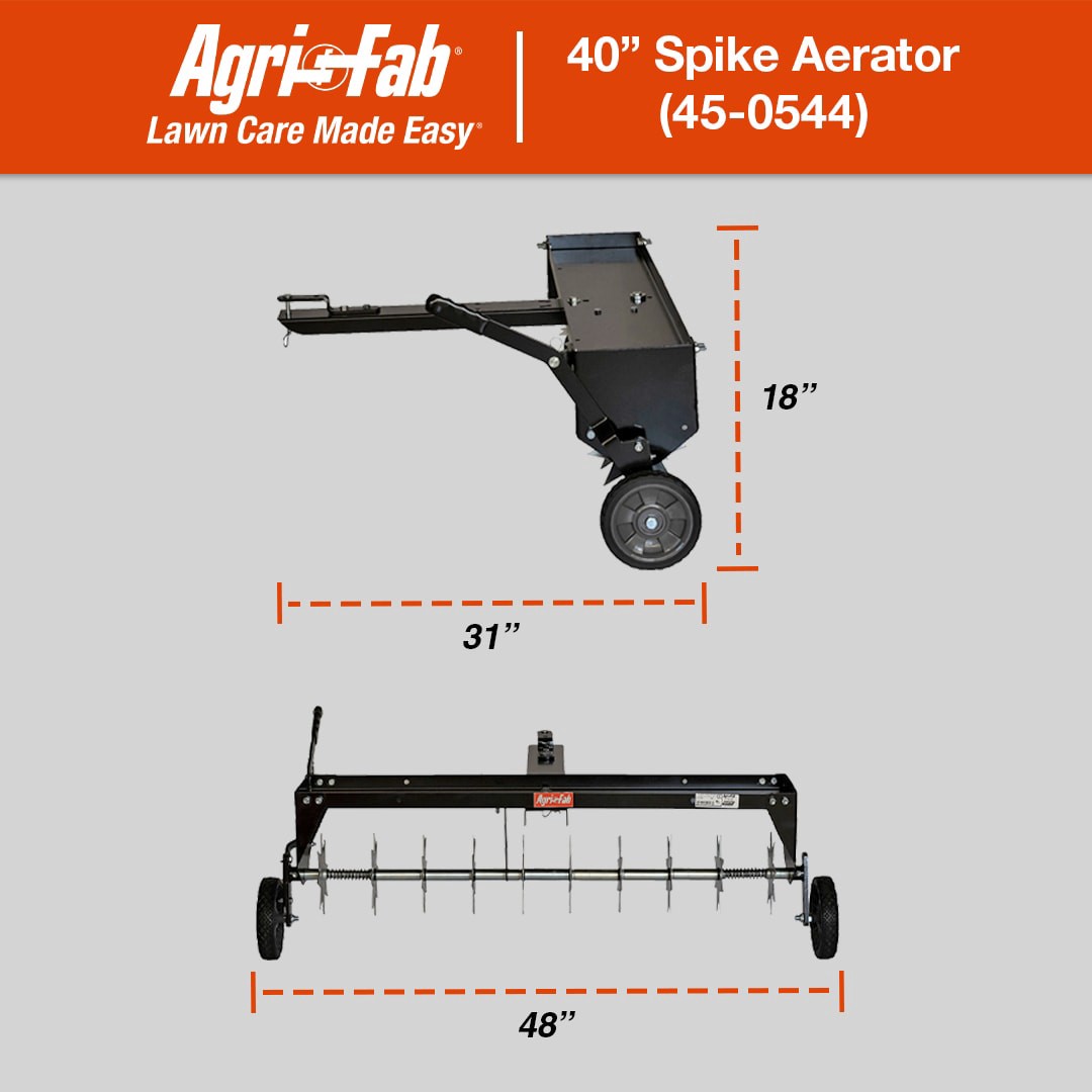 slide 6 of 6, Agri-Fab 40-in Spike Lawn Aerator, 1 ct