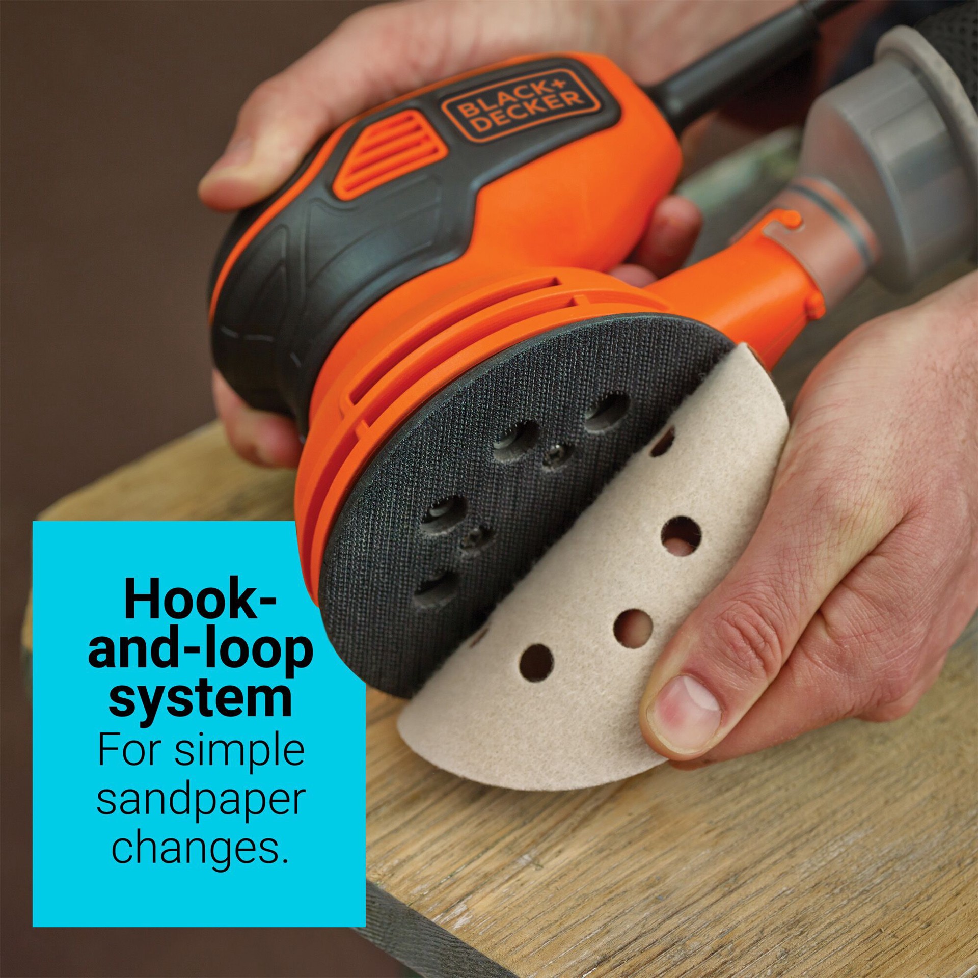 slide 3 of 6, BLACK+DECKER 2.4-Amp Orbital Corded Sander with Dust Management, 1 ct