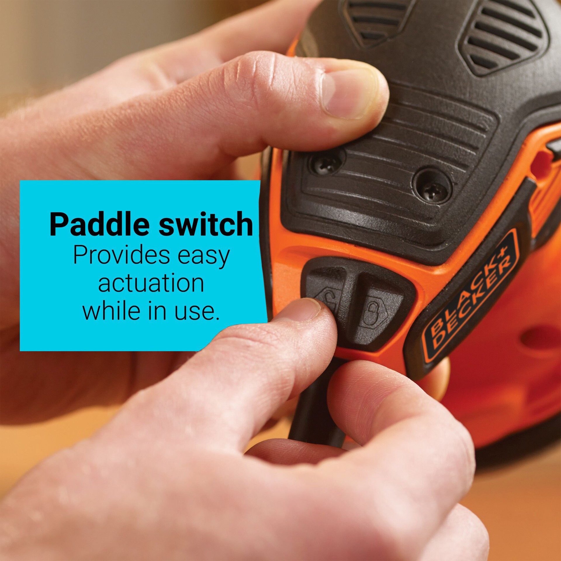 slide 4 of 6, BLACK+DECKER 2.4-Amp Orbital Corded Sander with Dust Management, 1 ct