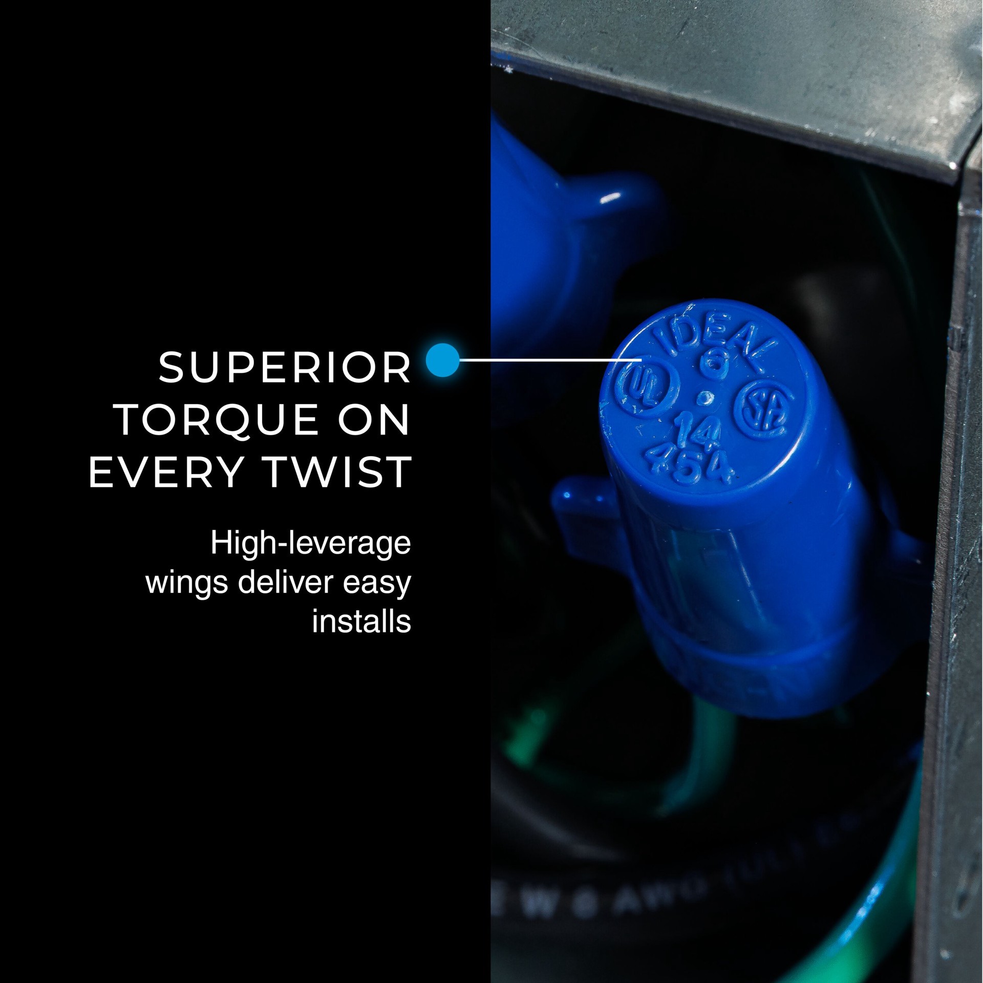 slide 3 of 6, IDEAL Wing Wire Connectors Blue ( 25 -Pack ), 1 ct