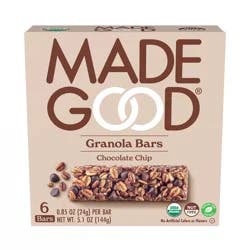 MadeGood Chocolate Chip Granola Bars 6pk