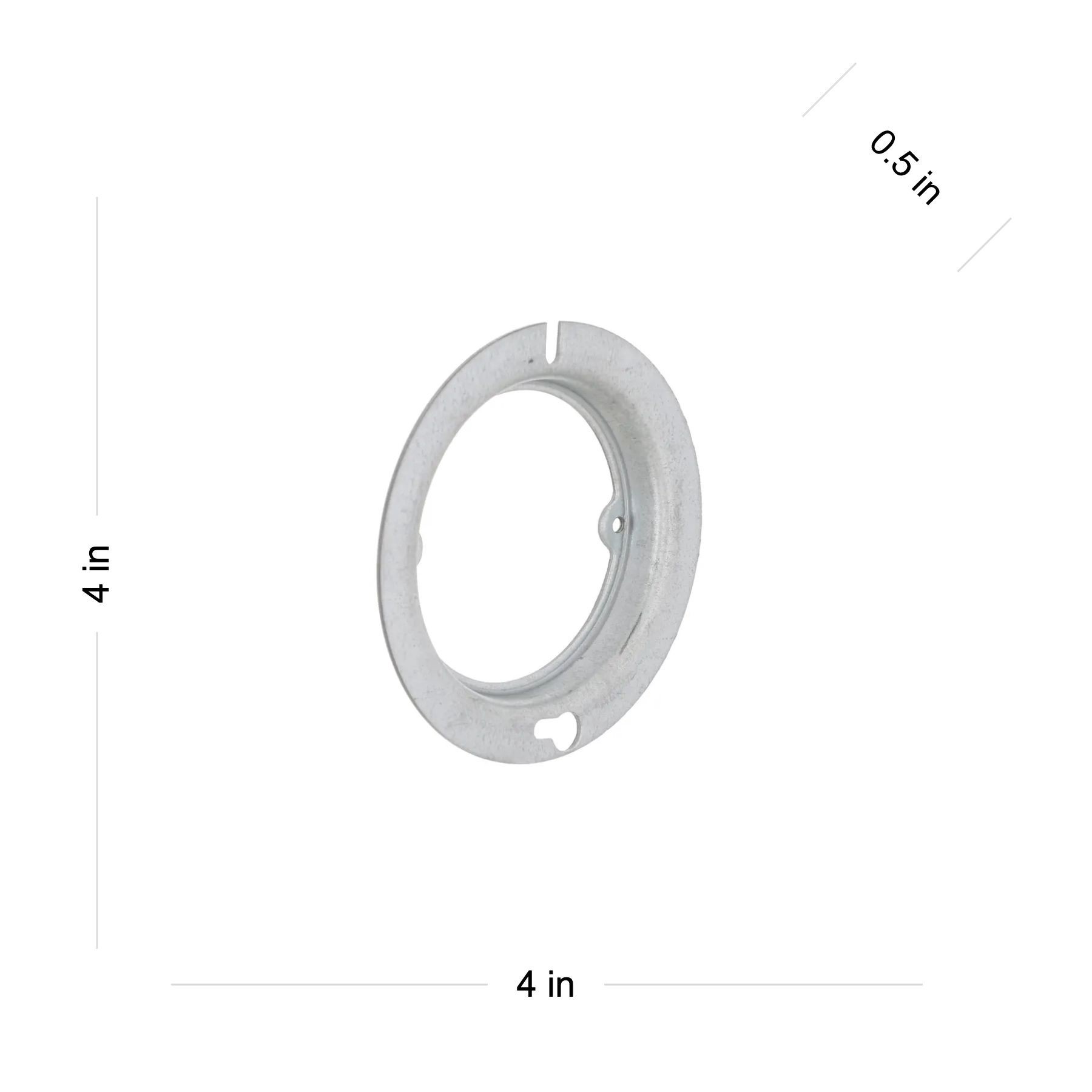 slide 2 of 4, Hubbell 1 -Gang Round Gray Metal Electrical Box Cover, 1 ct