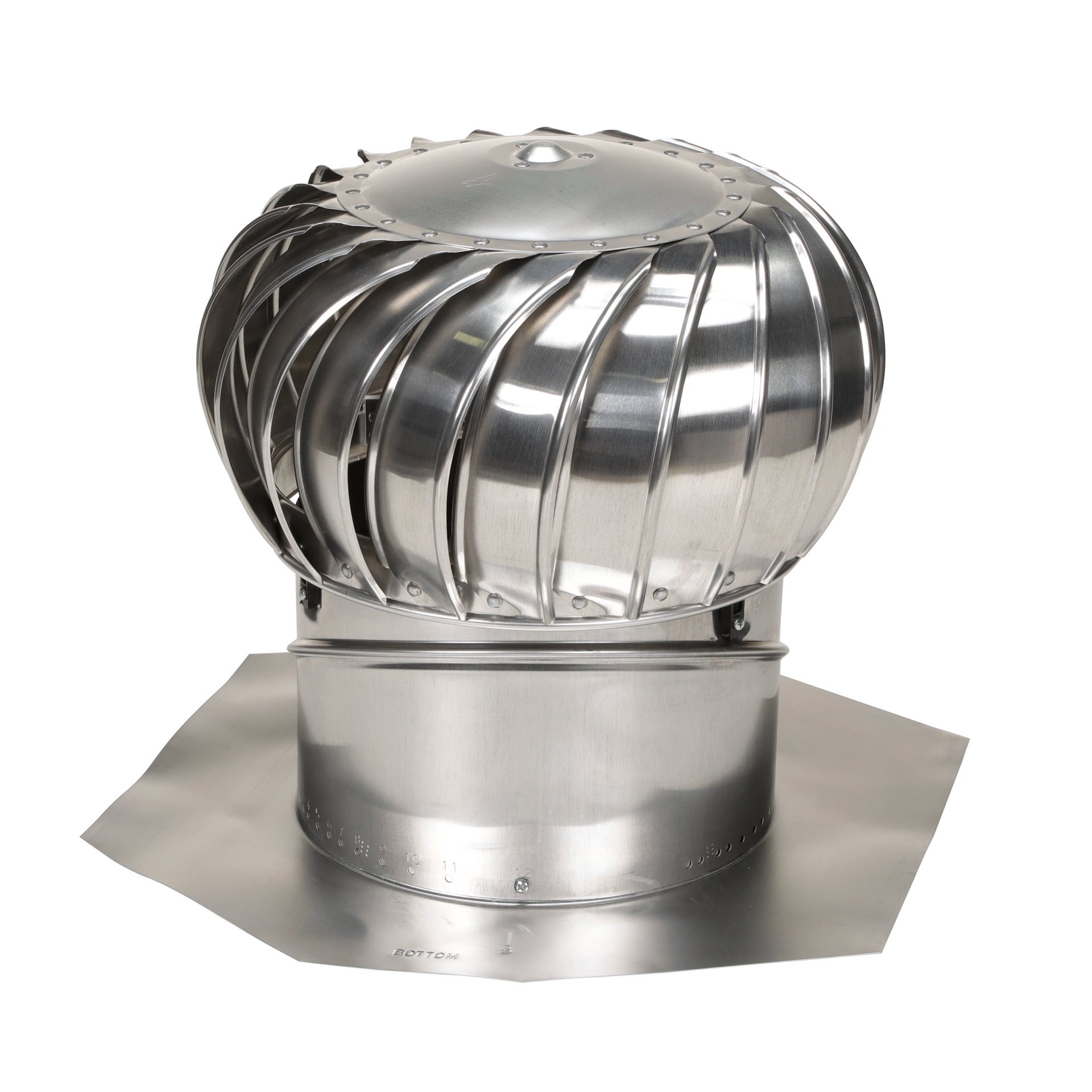 slide 2 of 6, Air Vent 14.0-in Aluminum Internally braced Roof Turbine Vent, 1 ct