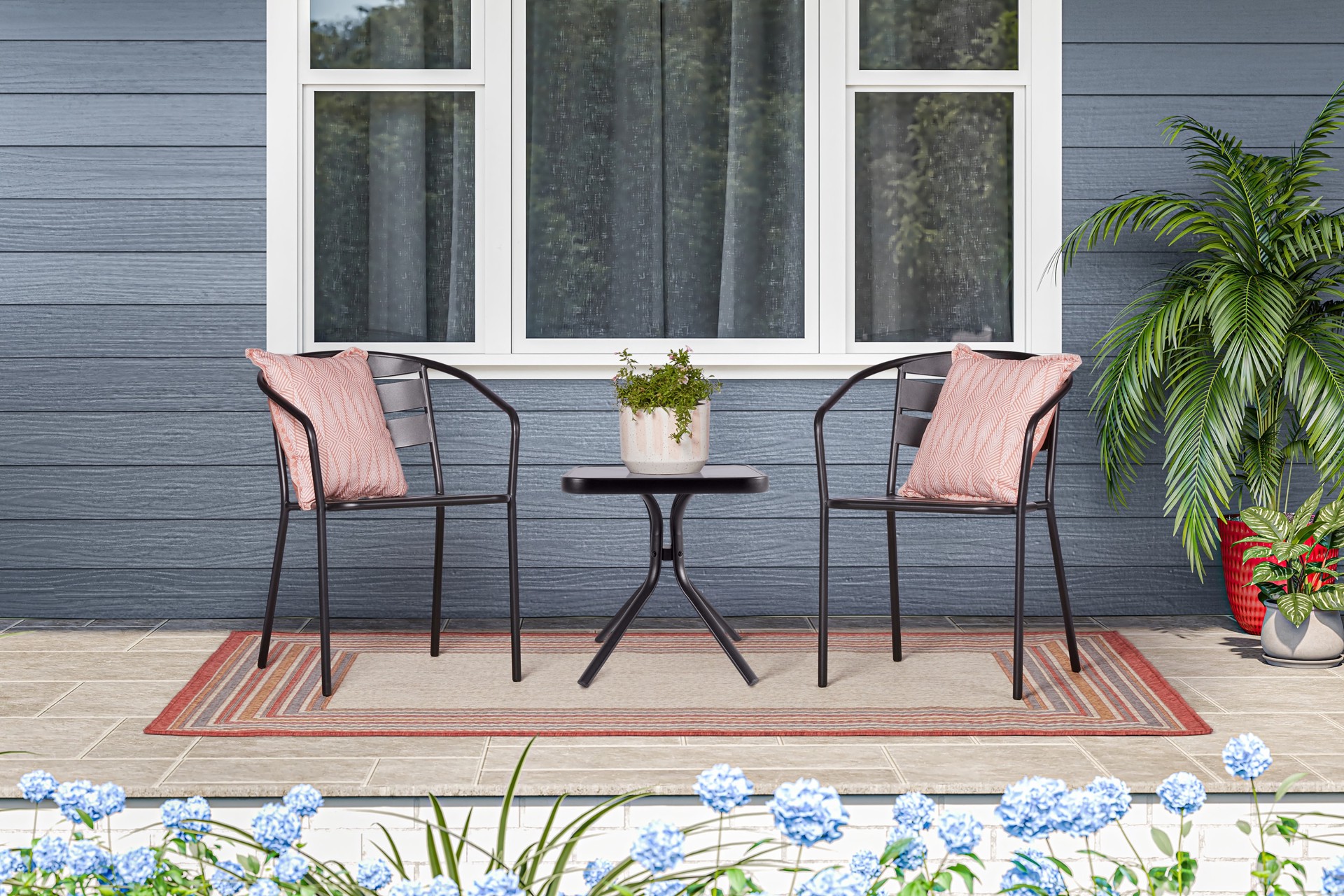 slide 3 of 6, Style Selections Pelham Bay Square Outdoor End 18-in W x 18-in L, 1 ct