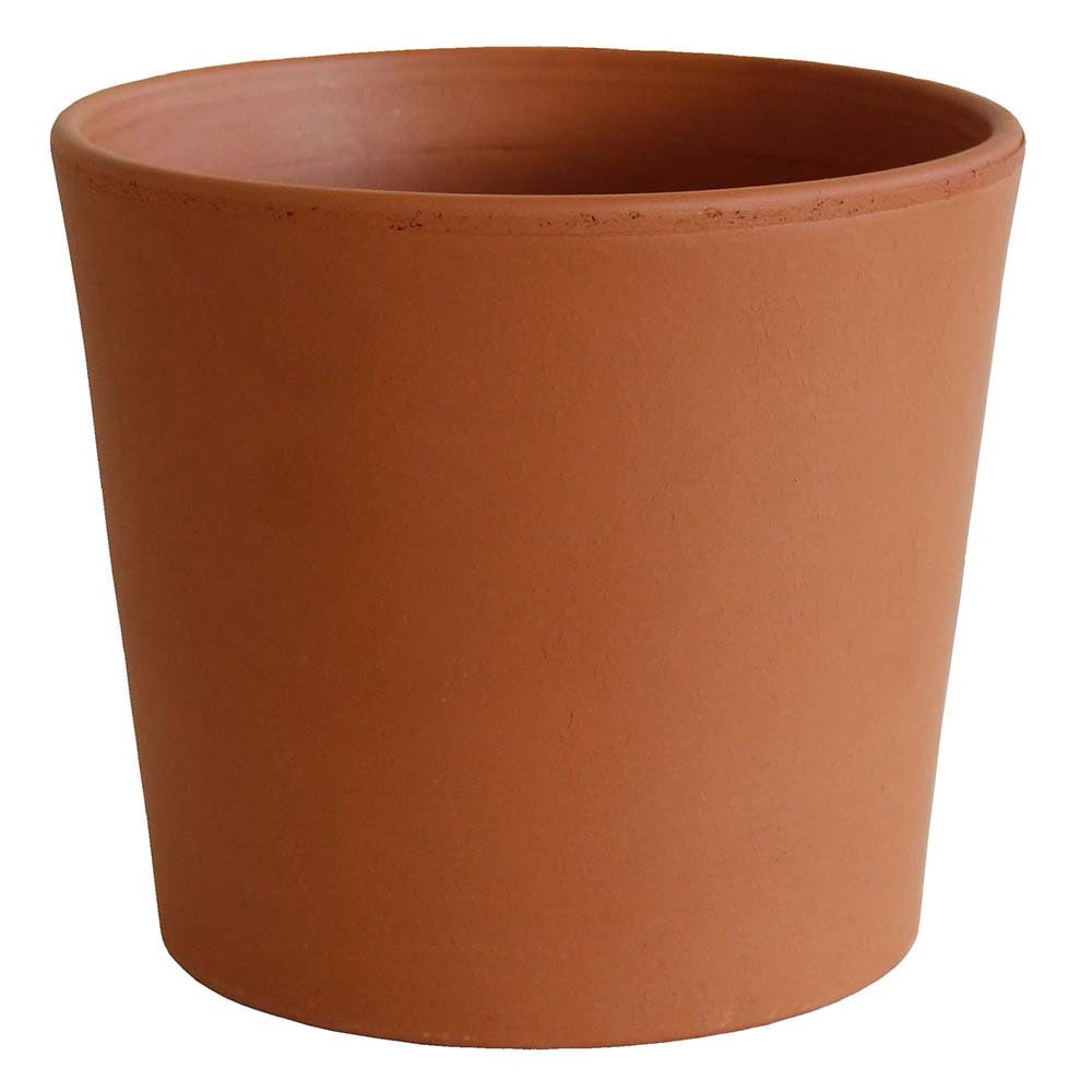 slide 1 of 6, Southern Patio Round 6.5-in W Orange Clay Indoor/Outdoor Planter, 1 ct