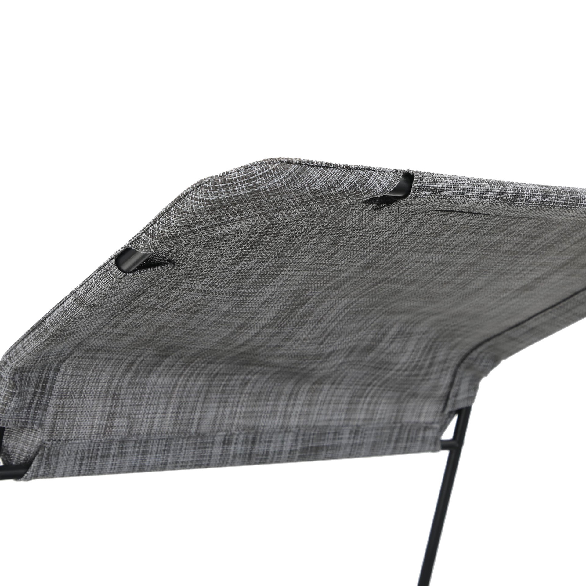 slide 5 of 6, Style Selections Black Steel Frame Stationary Zero Gravity Chair with Gray Sling Seat, 1 ct