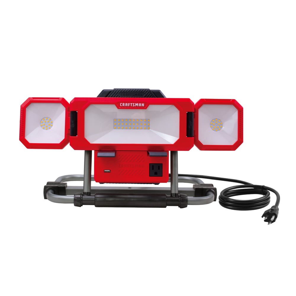 slide 1 of 6, CRAFTSMAN 3000 -Lumens LED Plug-in Portable Work Light, 1 ct