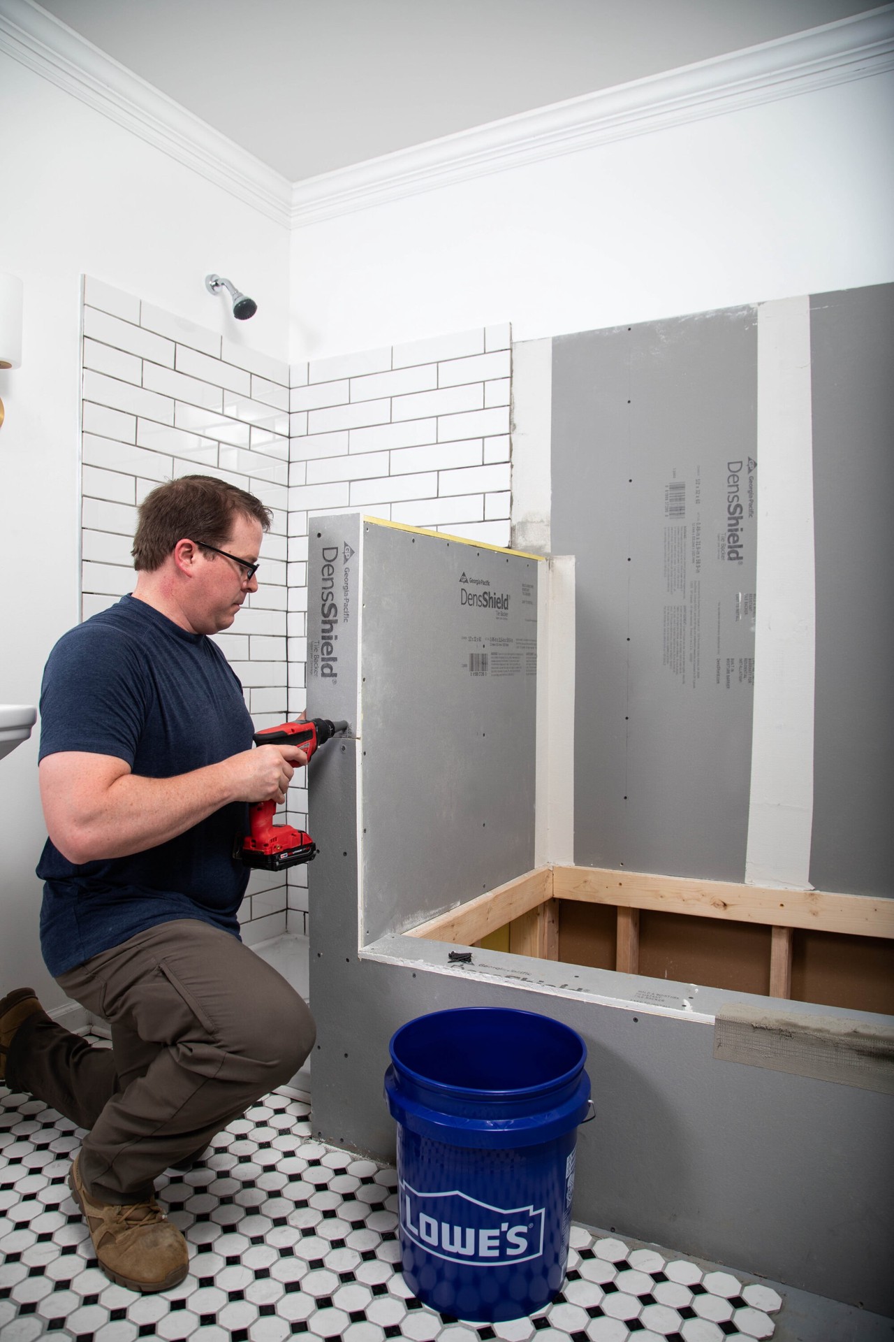 slide 4 of 6, DensShield Tile Backer 32-in x 5-ft x 1/2-in Waterproof Gypsum Backer Board 1.0 Sheets, 1 ct