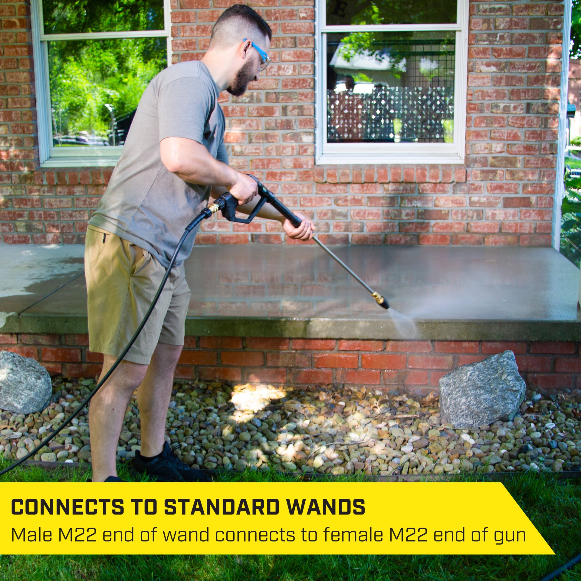 slide 3 of 6, SurfaceMaxx up to 3300-PSI Plastic Pressure Washer Spray gun, 1 ct
