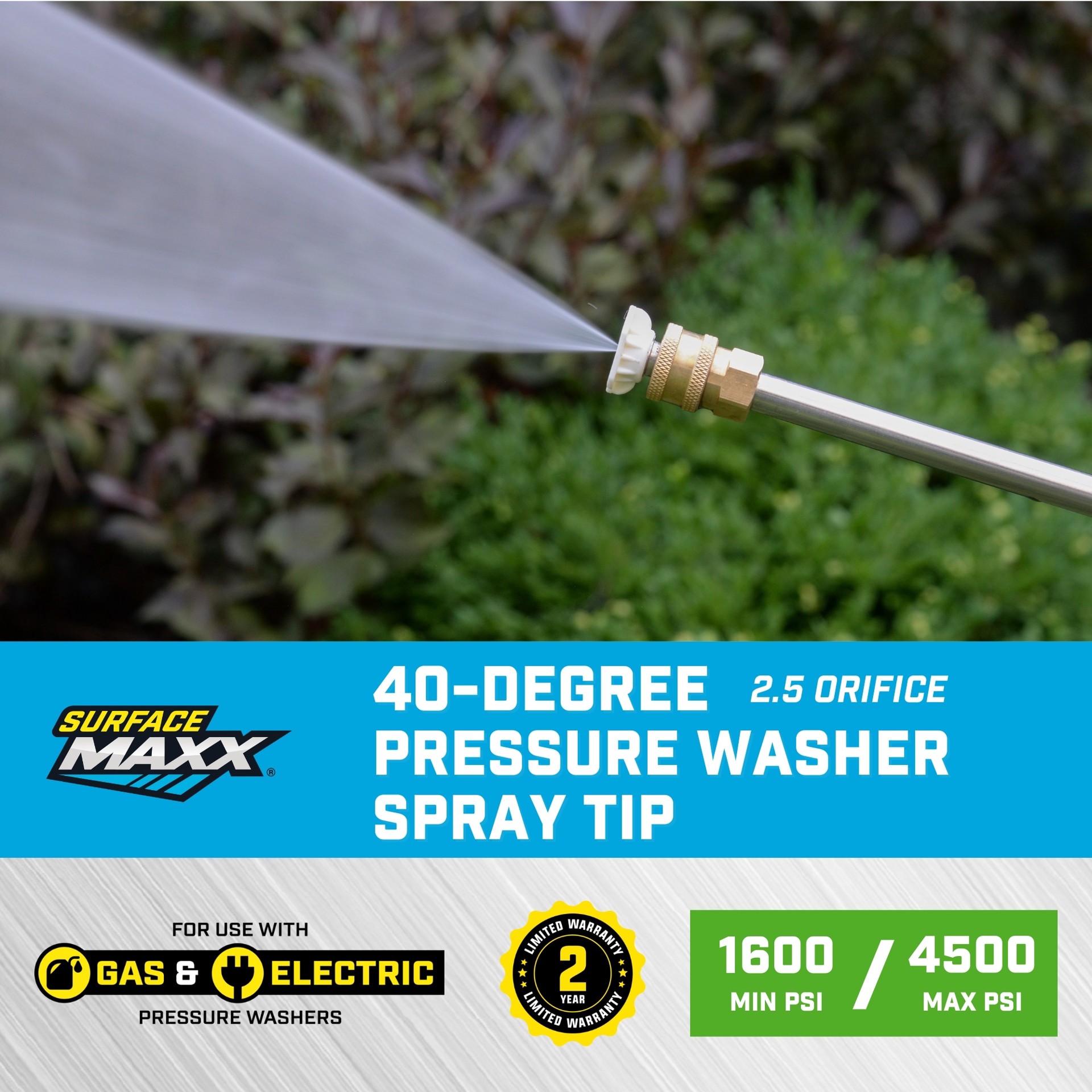 slide 5 of 6, SurfaceMaxx 4500-PSI 1/4-in Spray tip, 1 ct