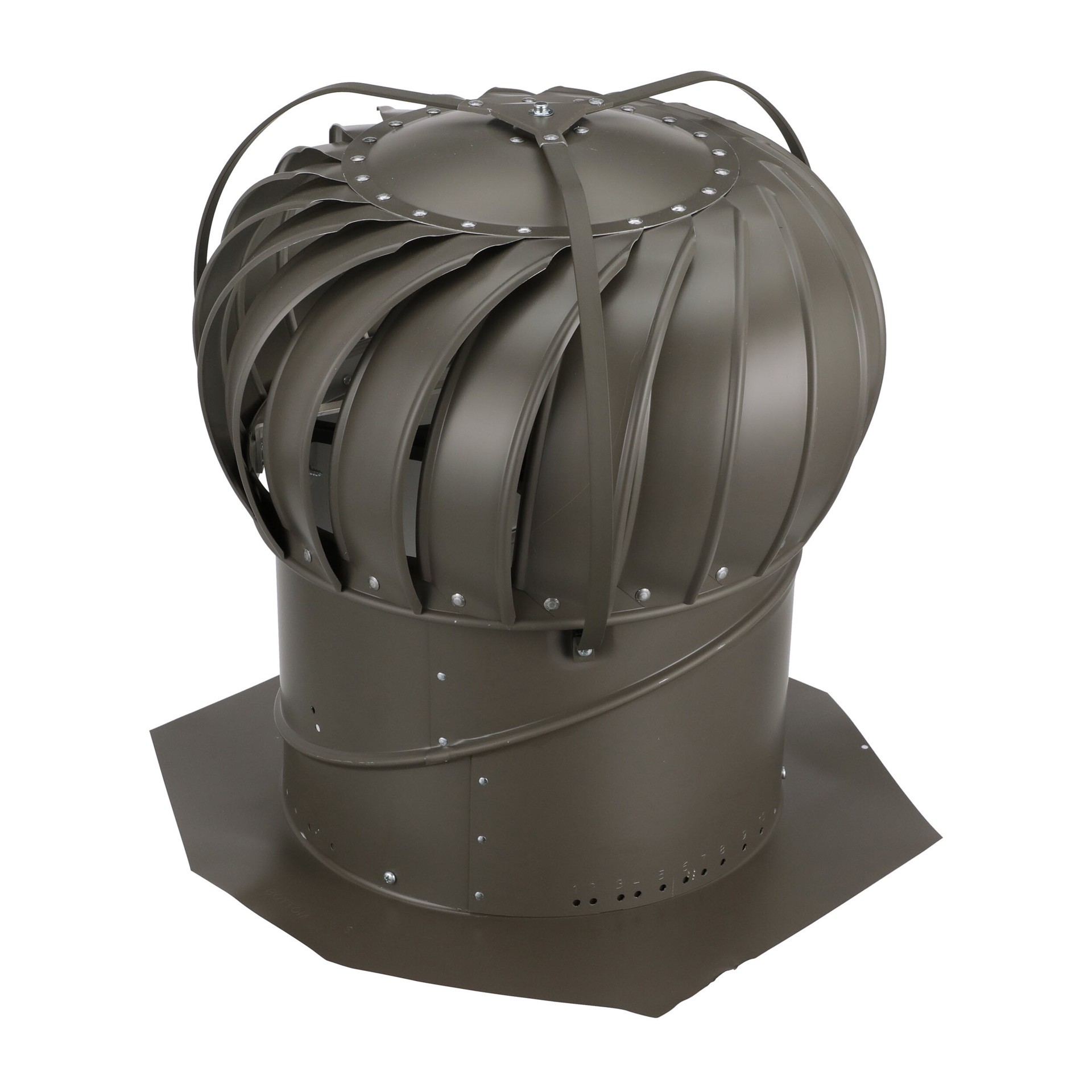 slide 4 of 6, Air Vent 14-in Aluminum Externally braced Roof Turbine Vent, 1 ct