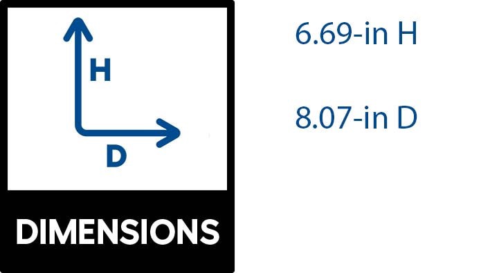 slide 3 of 5, allen + roth Round 8.07-in W x 17.88-in L Off-white Ceramic Indoor Planter, 1 ct