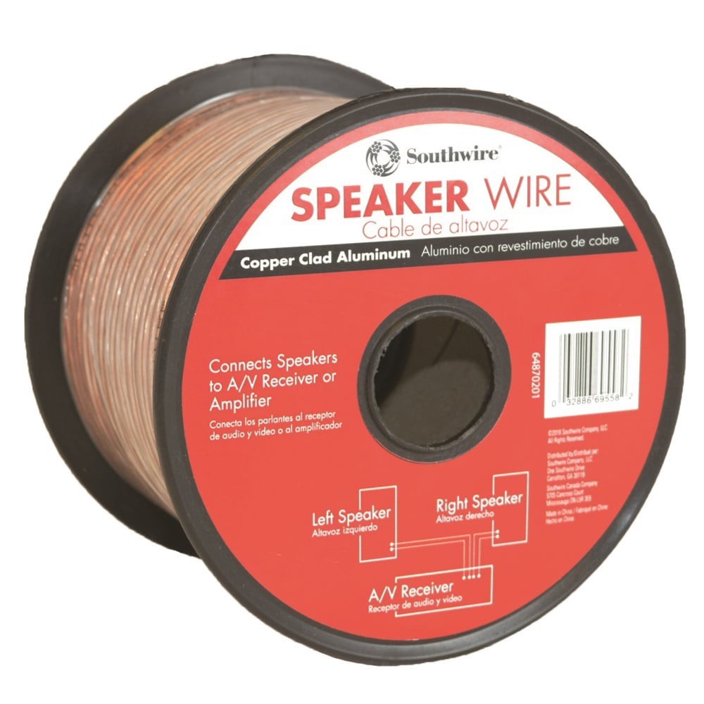 slide 2 of 2, Southwire 50-ft 16 / 2 Stranded Standard Speaker Wire ( By-the-roll ), 1 ct