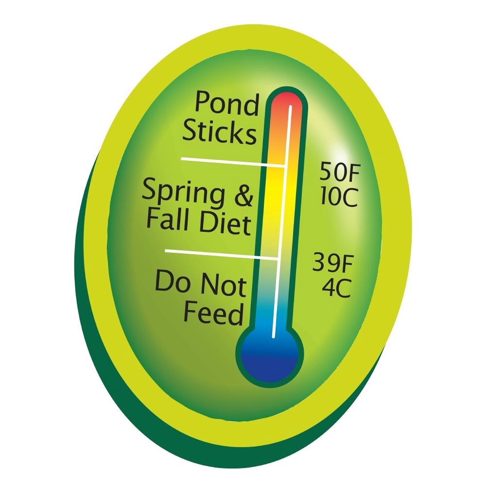 slide 3 of 4, Tetra 1 lb Goldfish and Koi 11.25-in x 9.5-in x 4.75-in Green (fish food) Pond Fish food sticks, 1 ct