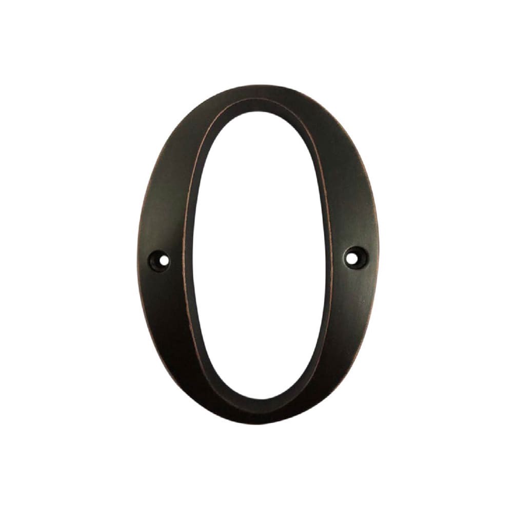 slide 1 of 6, RELIABILT 4-in Oil Rubbed Bronze Number Zero, 1 ct