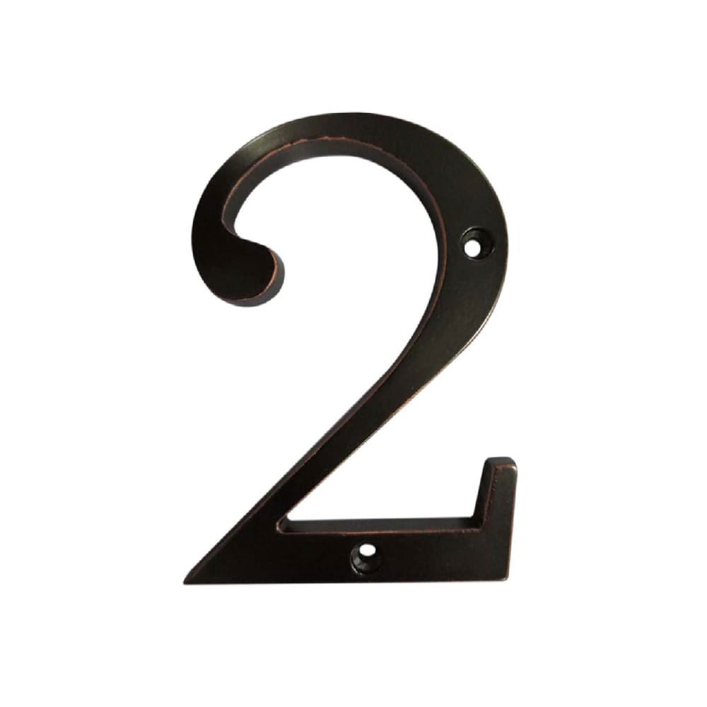 slide 1 of 6, RELIABILT 4-in Oil Rubbed Bronze Number 2, 1 ct