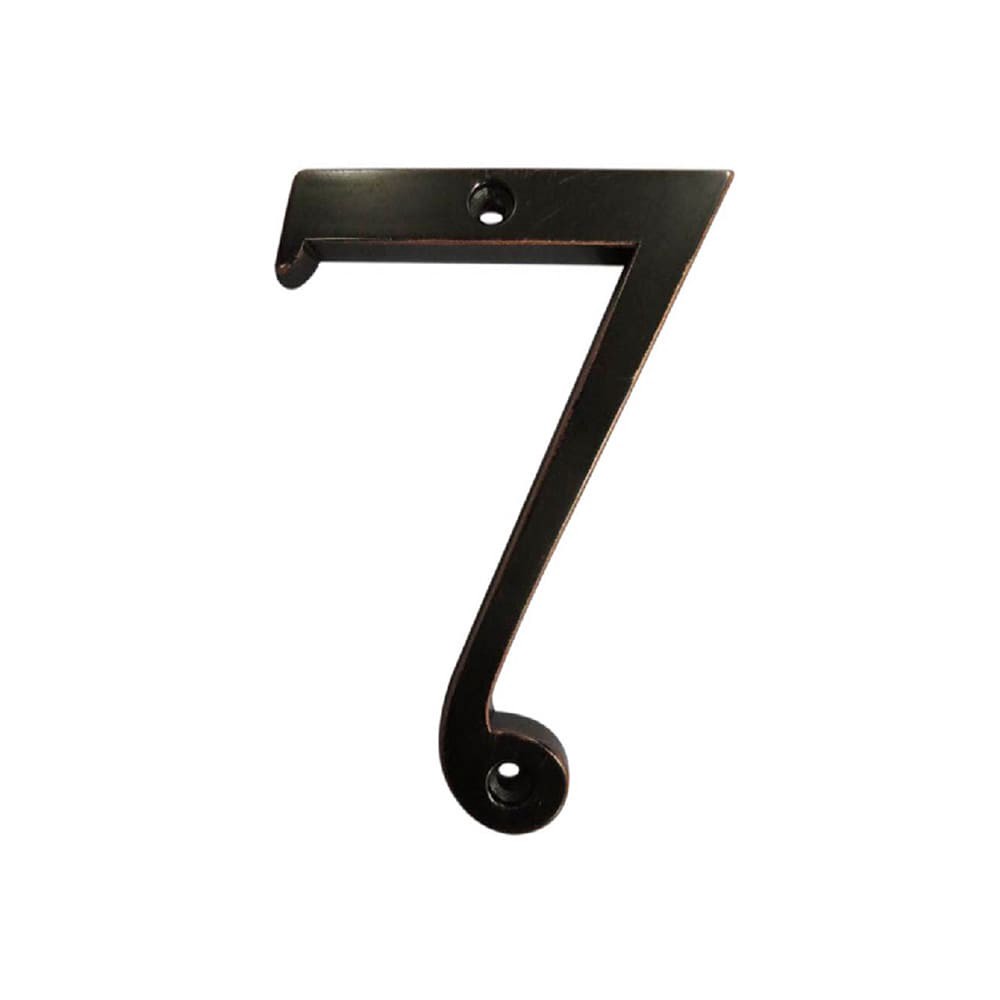 slide 1 of 6, RELIABILT 4-in Oil Rubbed Bronze Number 7, 1 ct