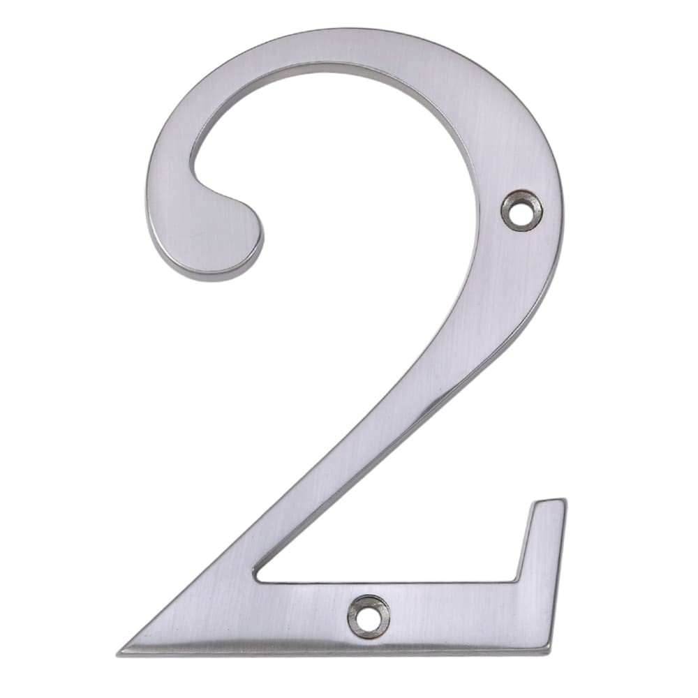 slide 1 of 6, RELIABILT 4-in Satin Nickel Number 2, 1 ct