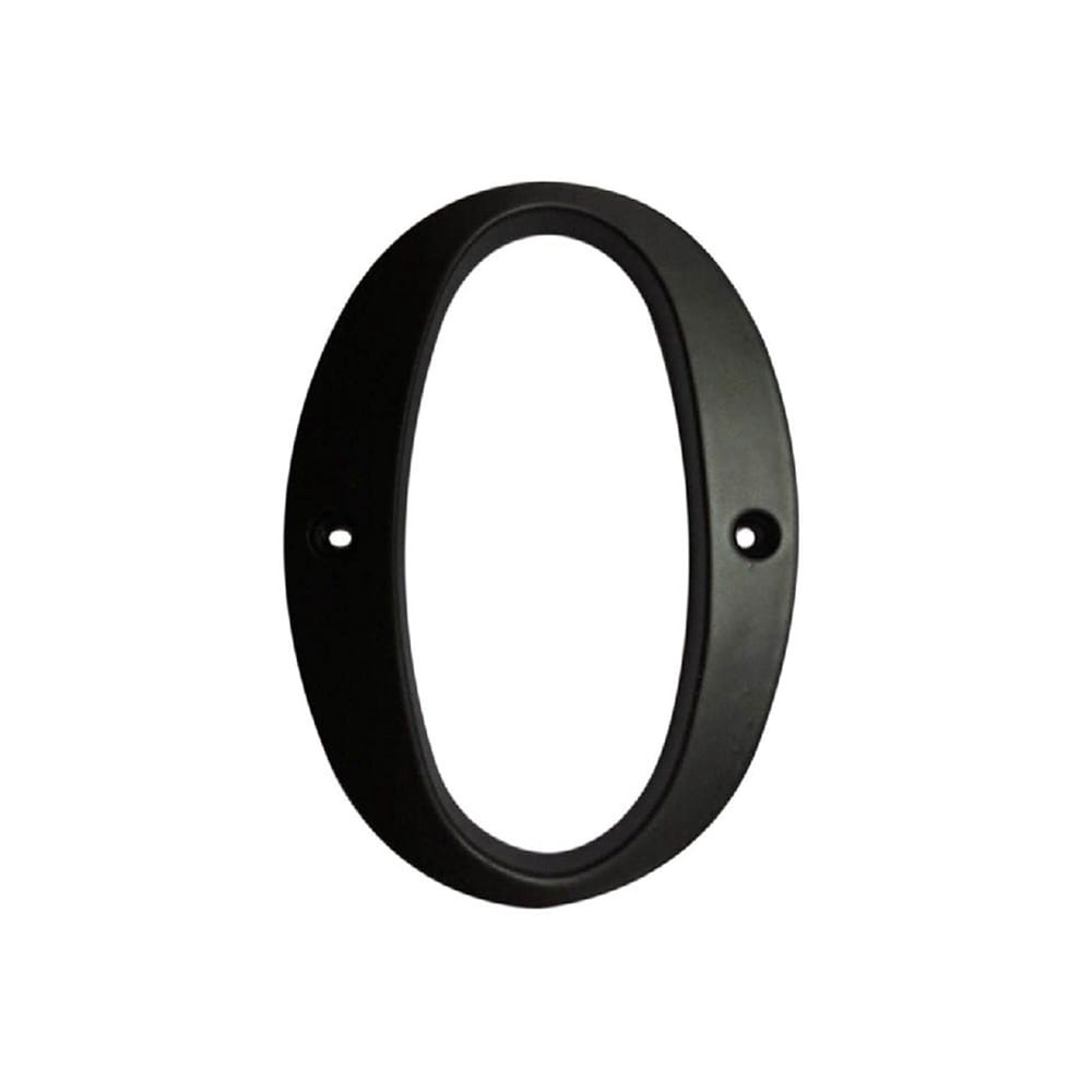 slide 1 of 6, RELIABILT 4-in Black Number Zero, 1 ct