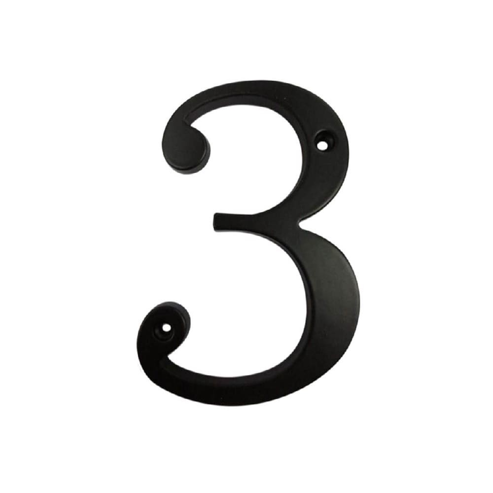 slide 1 of 6, RELIABILT 4-in Black Number 3, 1 ct