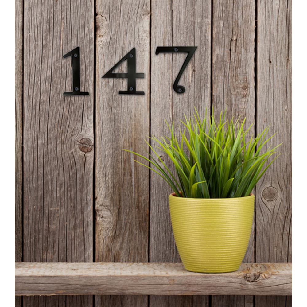 slide 5 of 6, RELIABILT 4-in Black Number 6, 1 ct