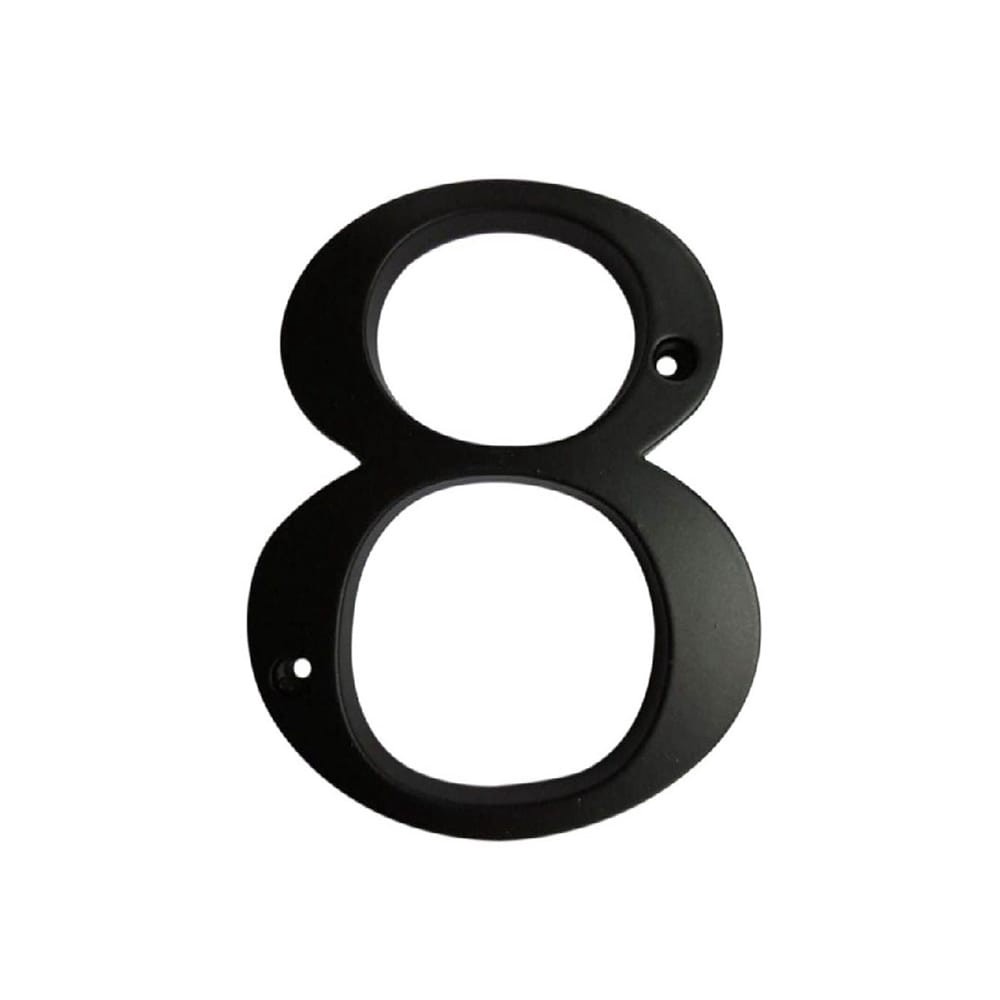 slide 1 of 6, RELIABILT 4-in Black Number 8, 1 ct