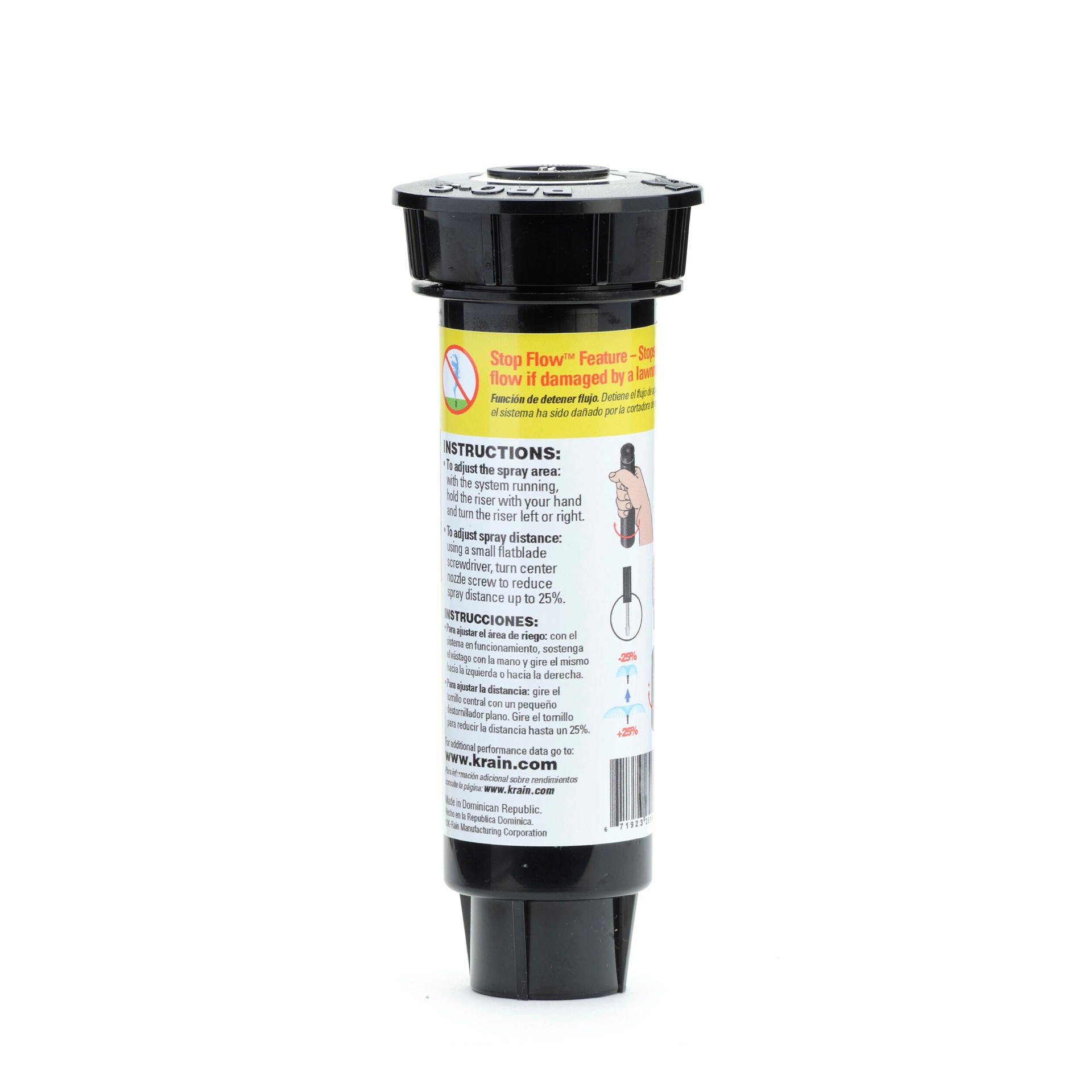 slide 4 of 6, K-Rain 8-ft - 15-ft Quarter-circle Spray 4-in Pop-up spray head sprinkler, 1 ct