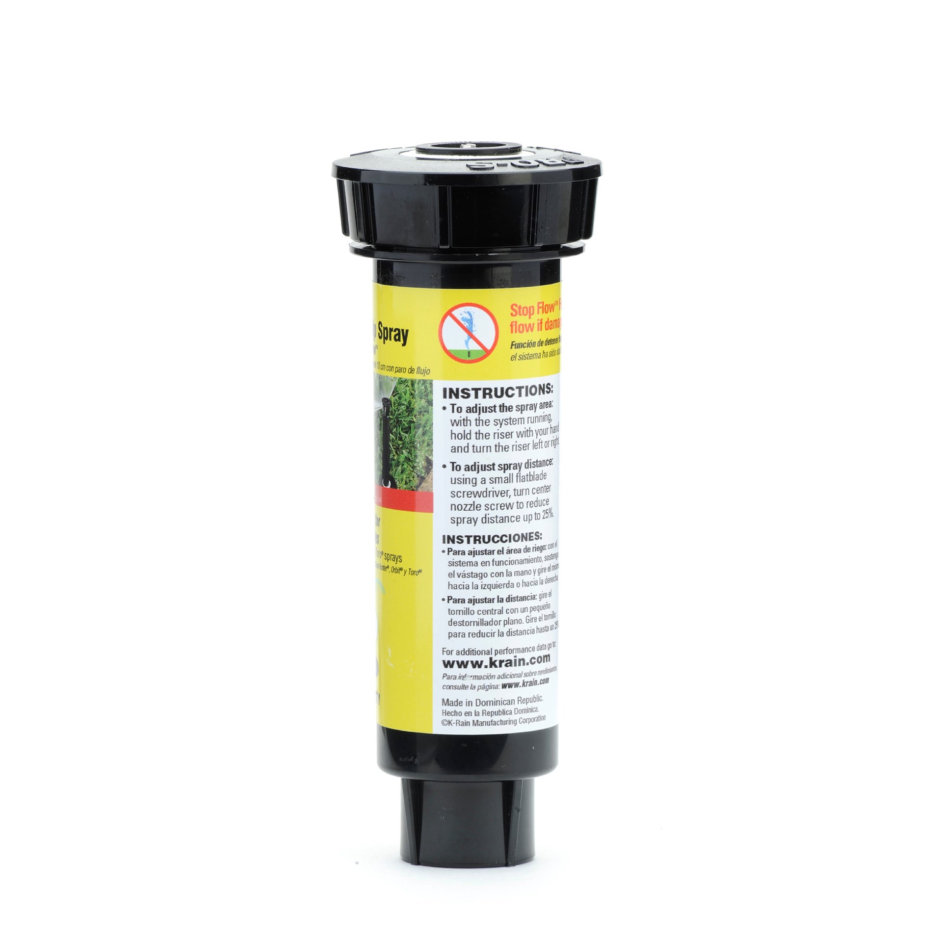 slide 5 of 6, K-Rain 8-ft - 15-ft Quarter-circle Spray 4-in Pop-up spray head sprinkler, 1 ct