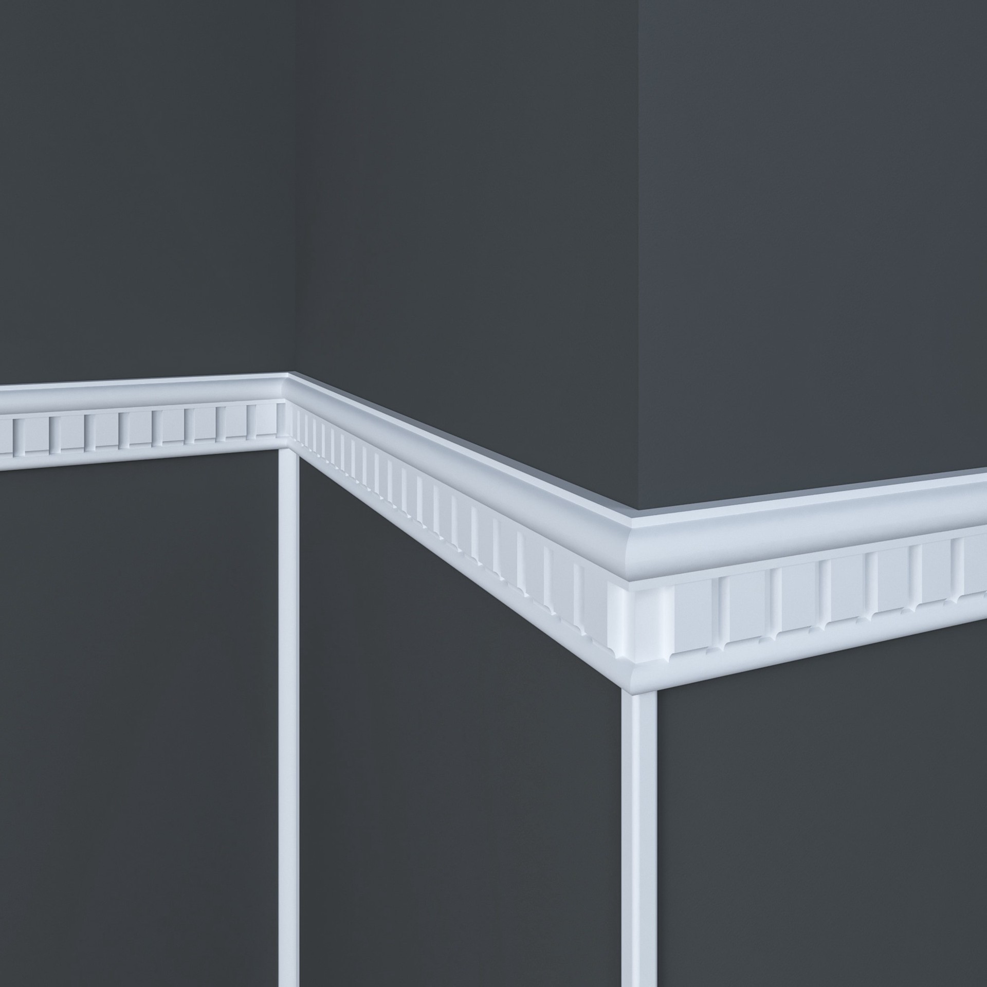 slide 4 of 6, Ornamental Mouldings 0.375-in x 0.375-in x 48.0-in Brown Solid wood Inside Corner Guard, 1 ct