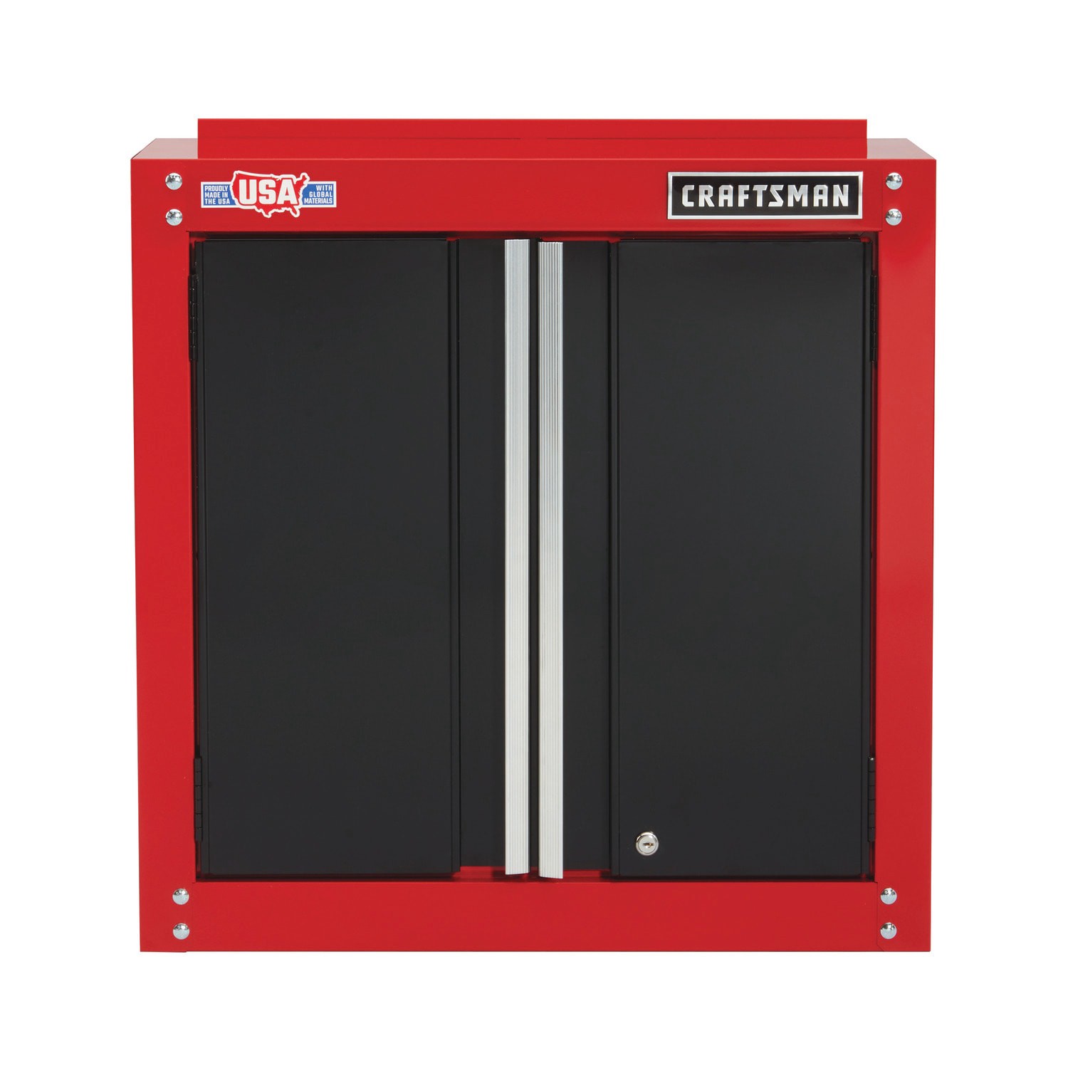 slide 1 of 6, CRAFTSMAN 28.0-in W x 28.0-in H x 12.0-in D Wall-mounted Steel Garage Cabinet in Red, 1 ct