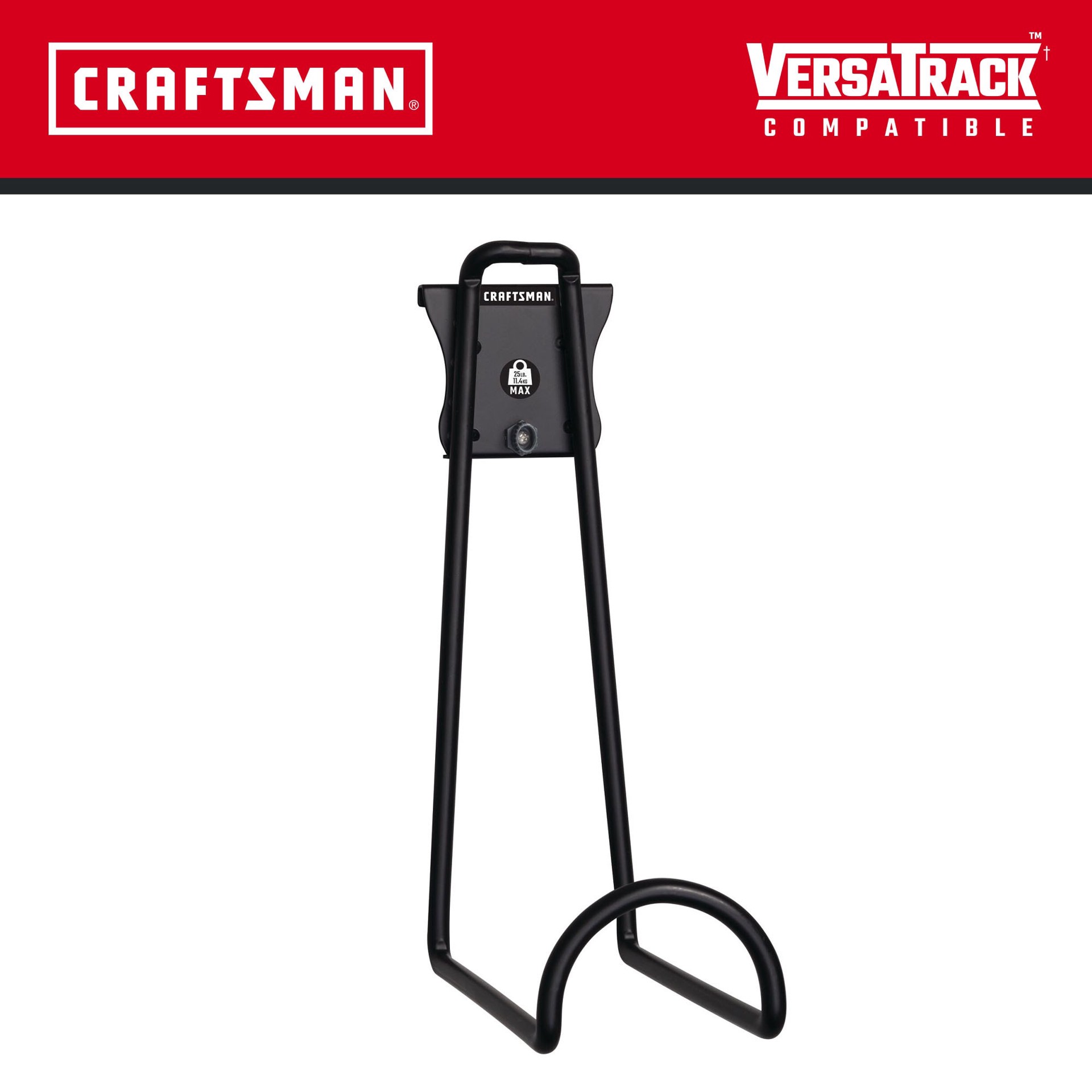 slide 2 of 6, CRAFTSMAN VERSATRACK 13-in Black Steel Ladder Hook, 1 ct