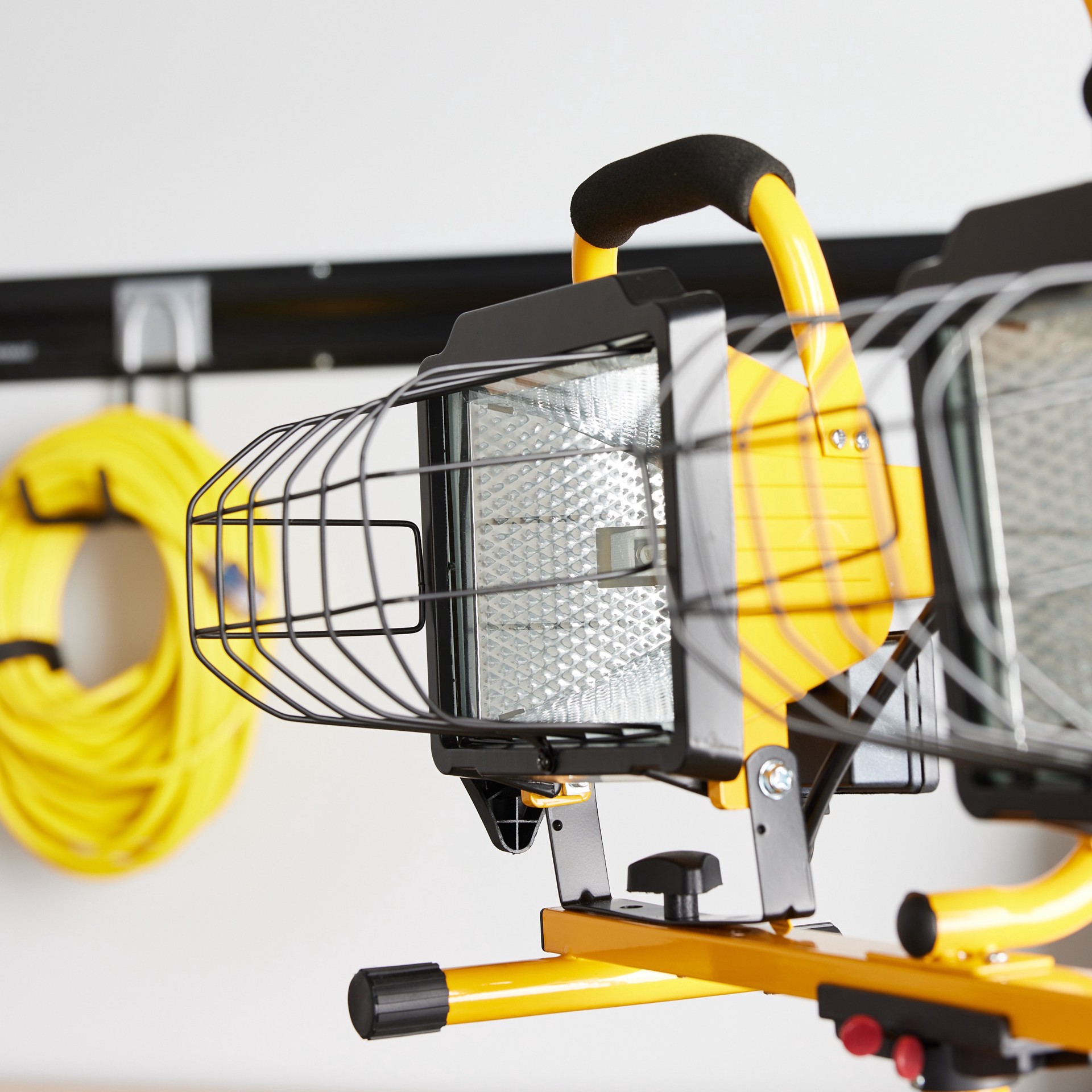 slide 3 of 6, Utilitech 7500 -Lumens Halogen Plug-in Stand Work Light, 1 ct