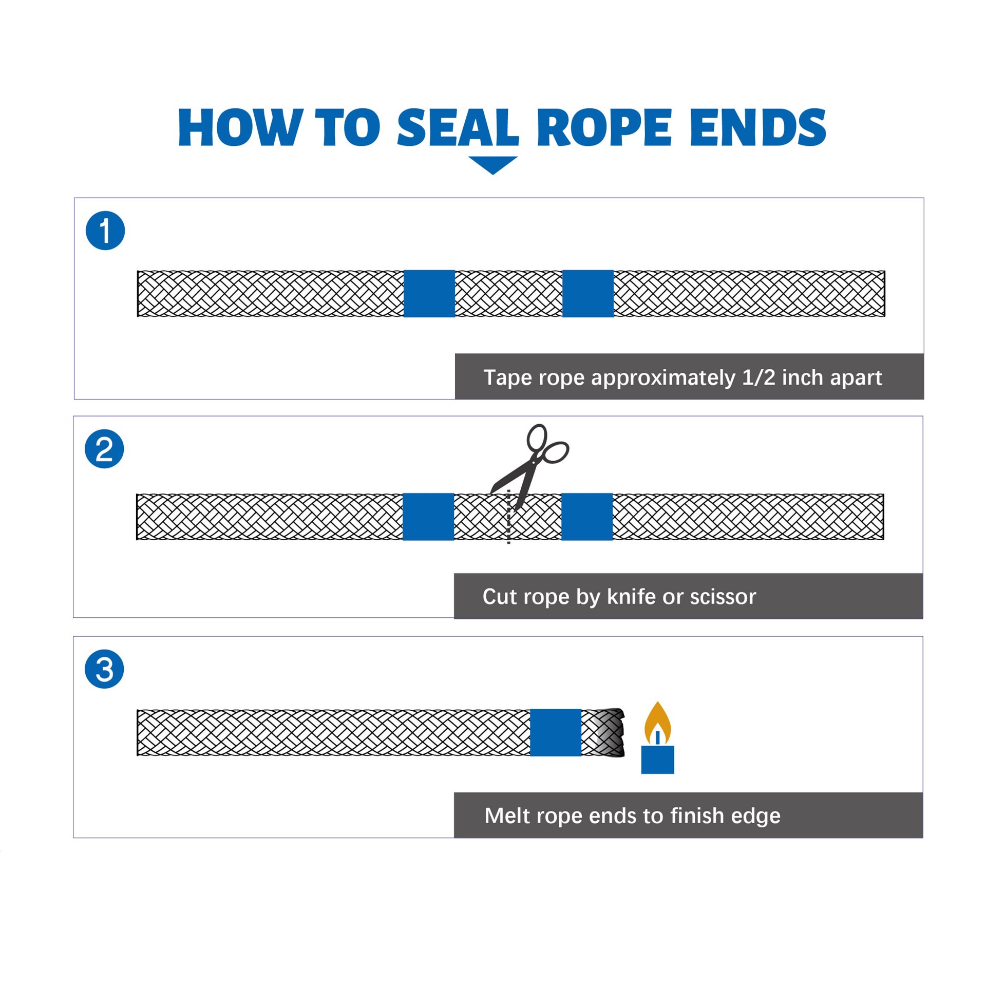 slide 2 of 6, RELIABILT 50.0-ft x 0.1875-in Braided Polyester Rope (By-the-Roll), 1 ct