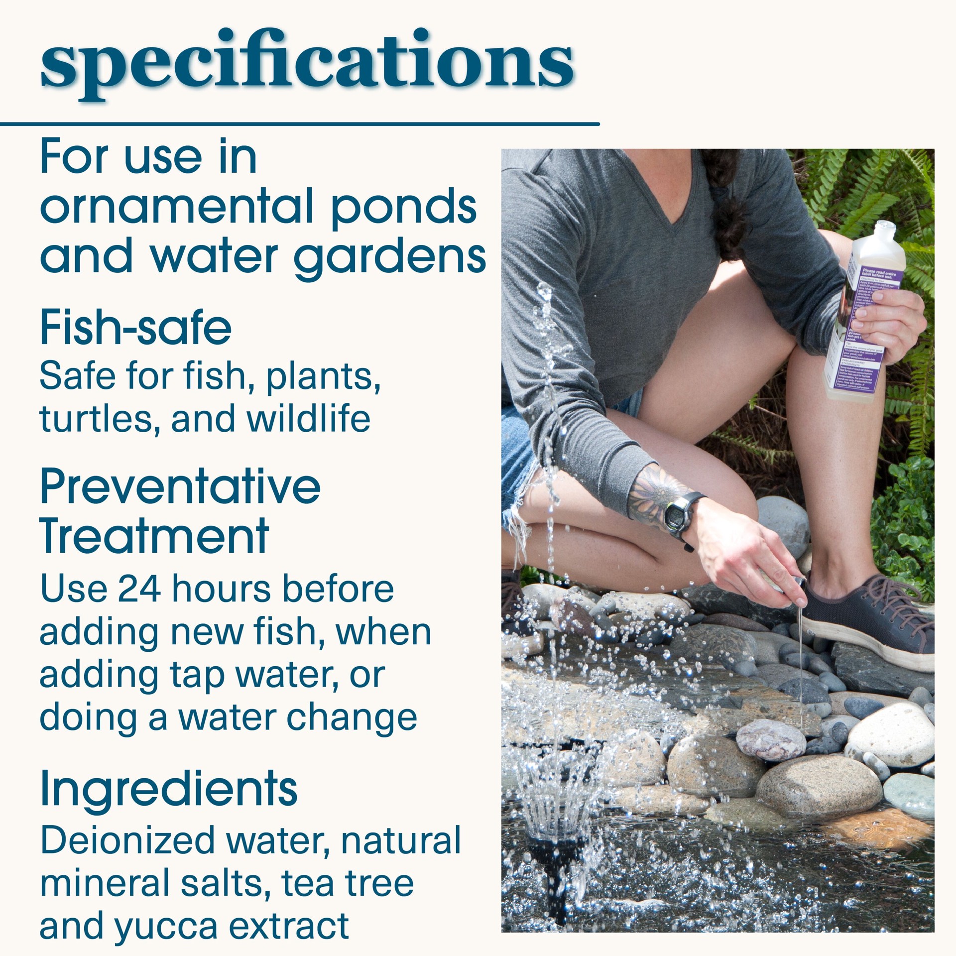 slide 4 of 6, smartpond naturals Pond Liquid Chlorine remover 18.0 Fluid ounce(s), 1 ct