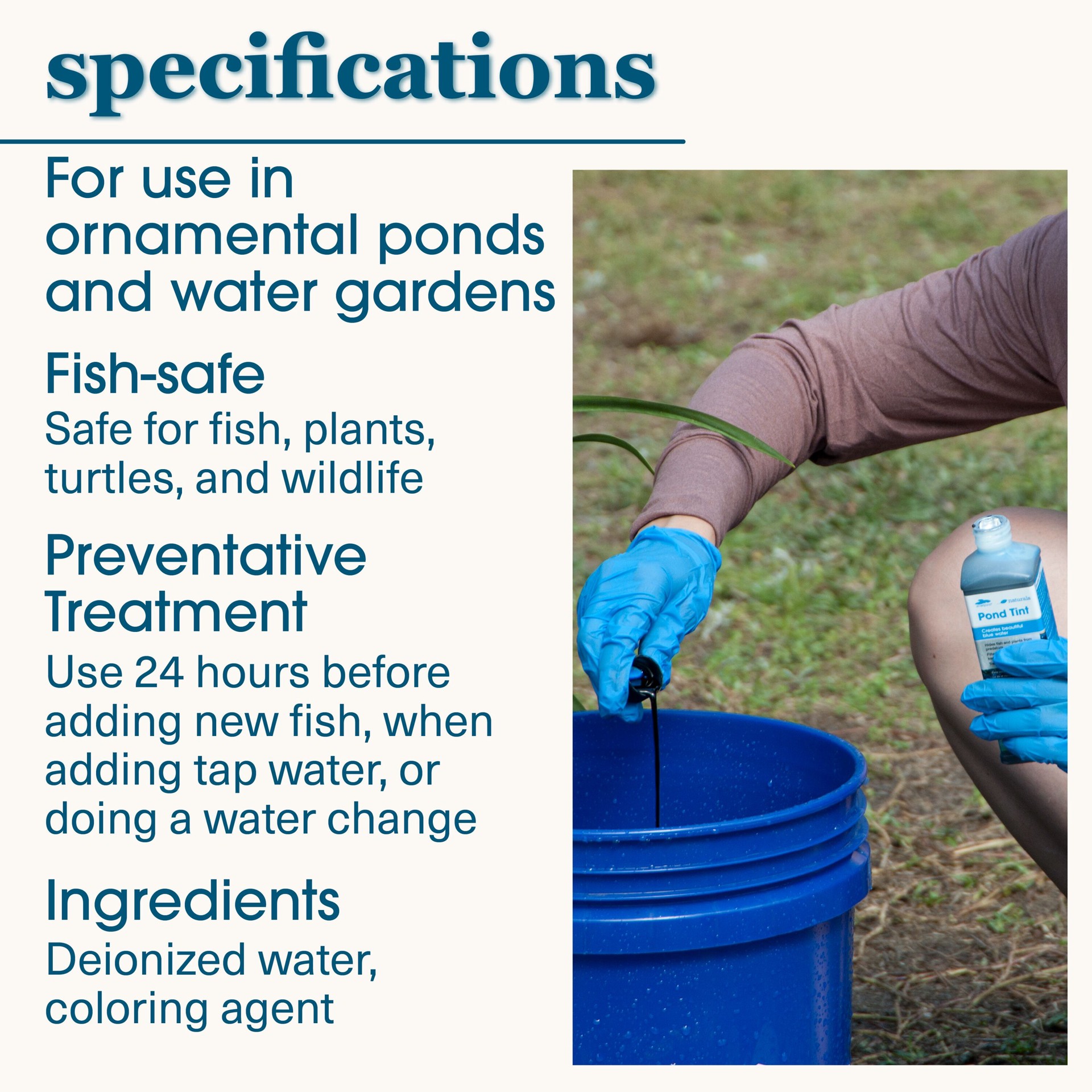 slide 4 of 6, smartpond naturals Pond Liquid Pond tint 8.0 Fluid ounce(s), 1 ct