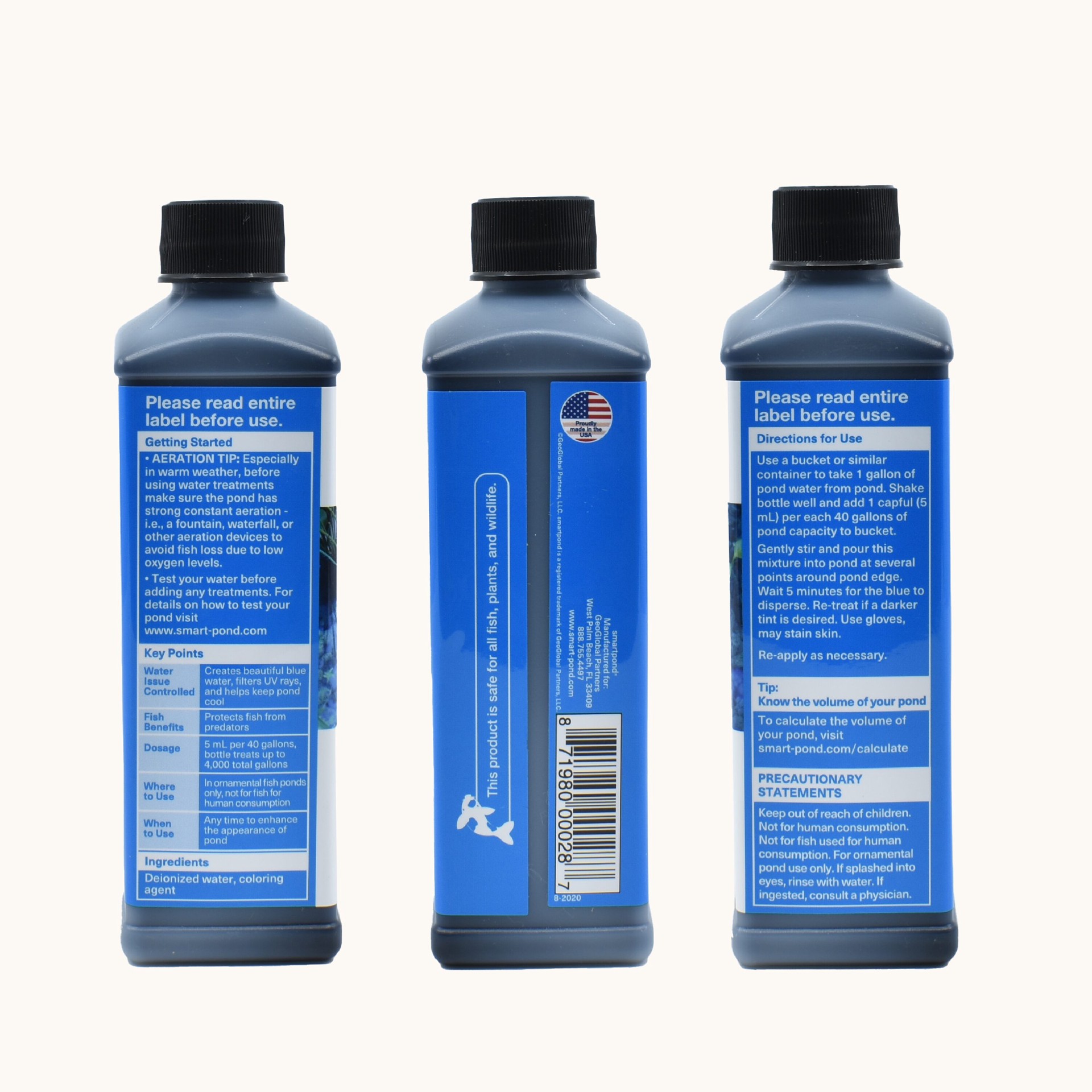 slide 5 of 6, smartpond naturals Pond Liquid Pond tint 8.0 Fluid ounce(s), 1 ct