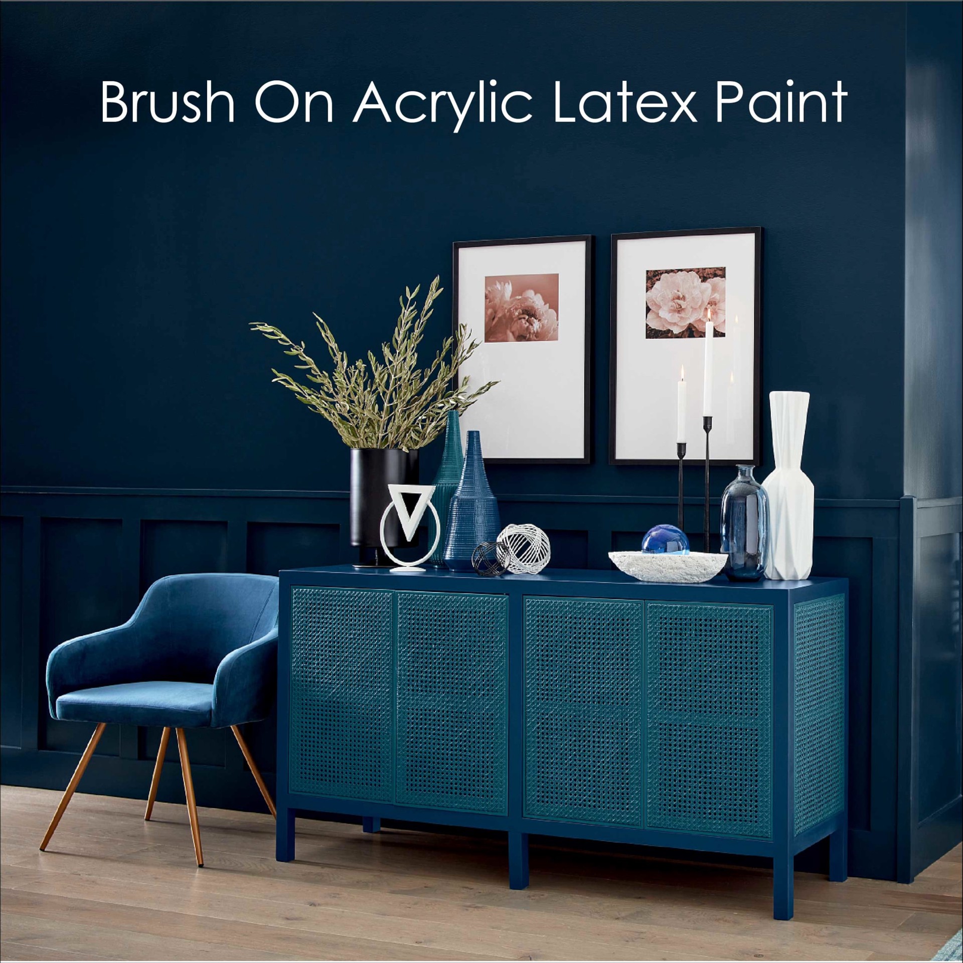 slide 4 of 5, Krylon Acrylic Pre-Tinted Black Paint (1-quart), 1 ct