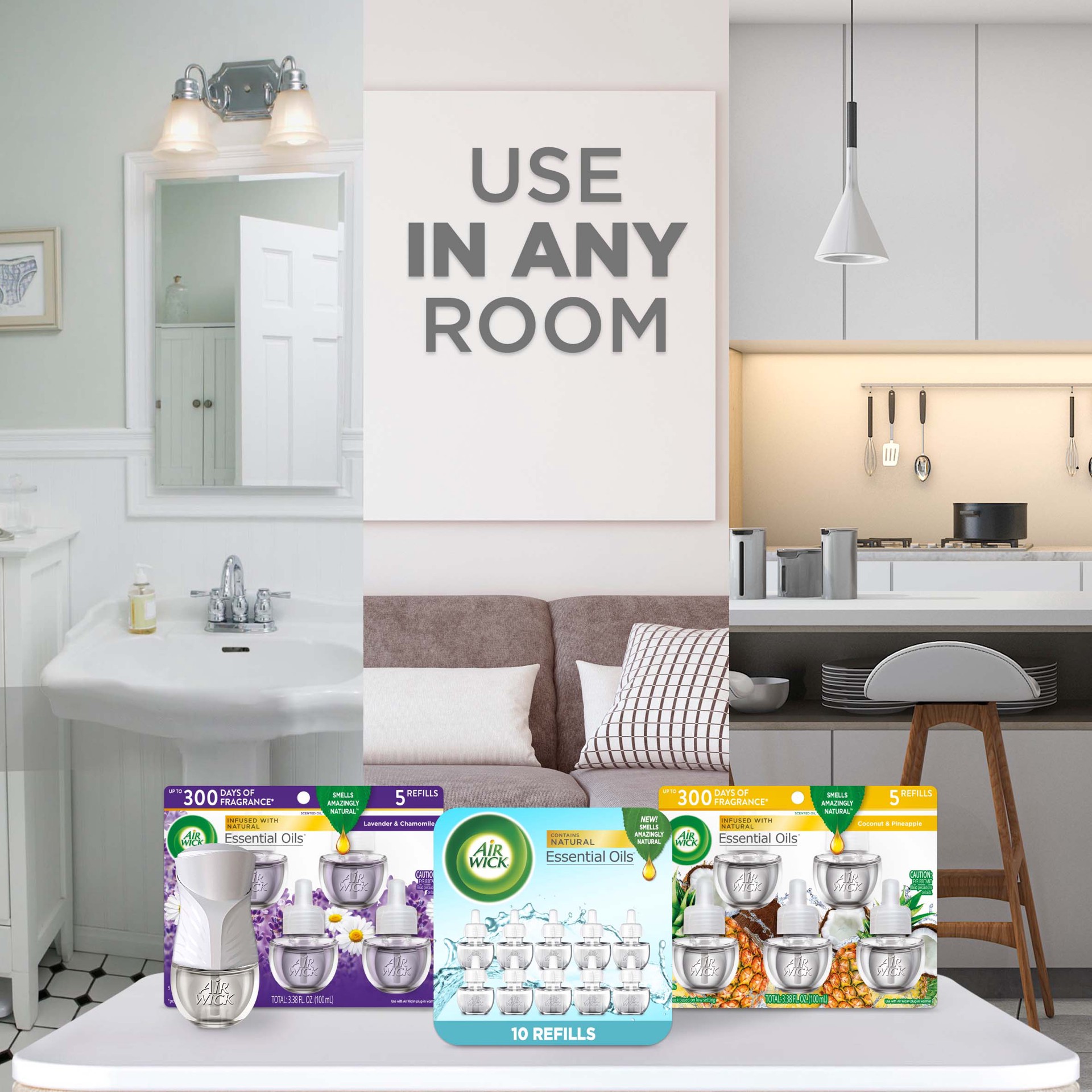 slide 6 of 6, Air Wick 1 -Count Dispenser Air Freshener 2 -Pack, 1 ct