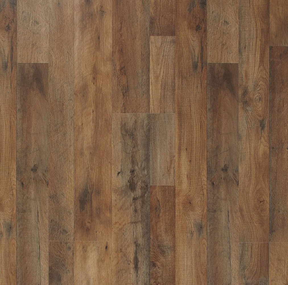 slide 1 of 6, Style Selections Florian oak 7-mm T x 8-in W x 48-in L Water Resistant Laminate Flooring ( 23.91-sq ft / Carton ), 1 ct