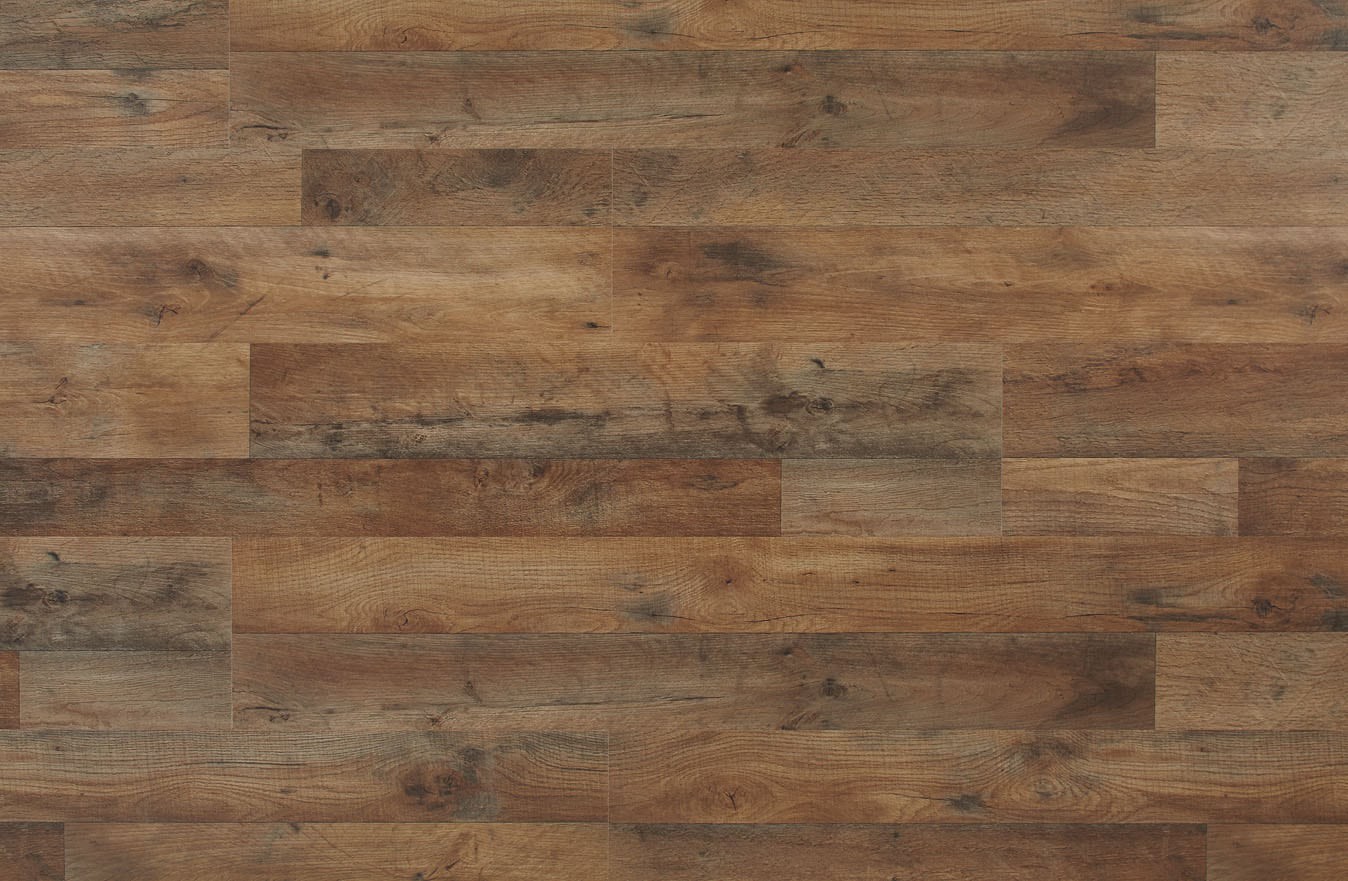 slide 5 of 6, Style Selections Florian oak 7-mm T x 8-in W x 48-in L Water Resistant Laminate Flooring ( 23.91-sq ft / Carton ), 1 ct
