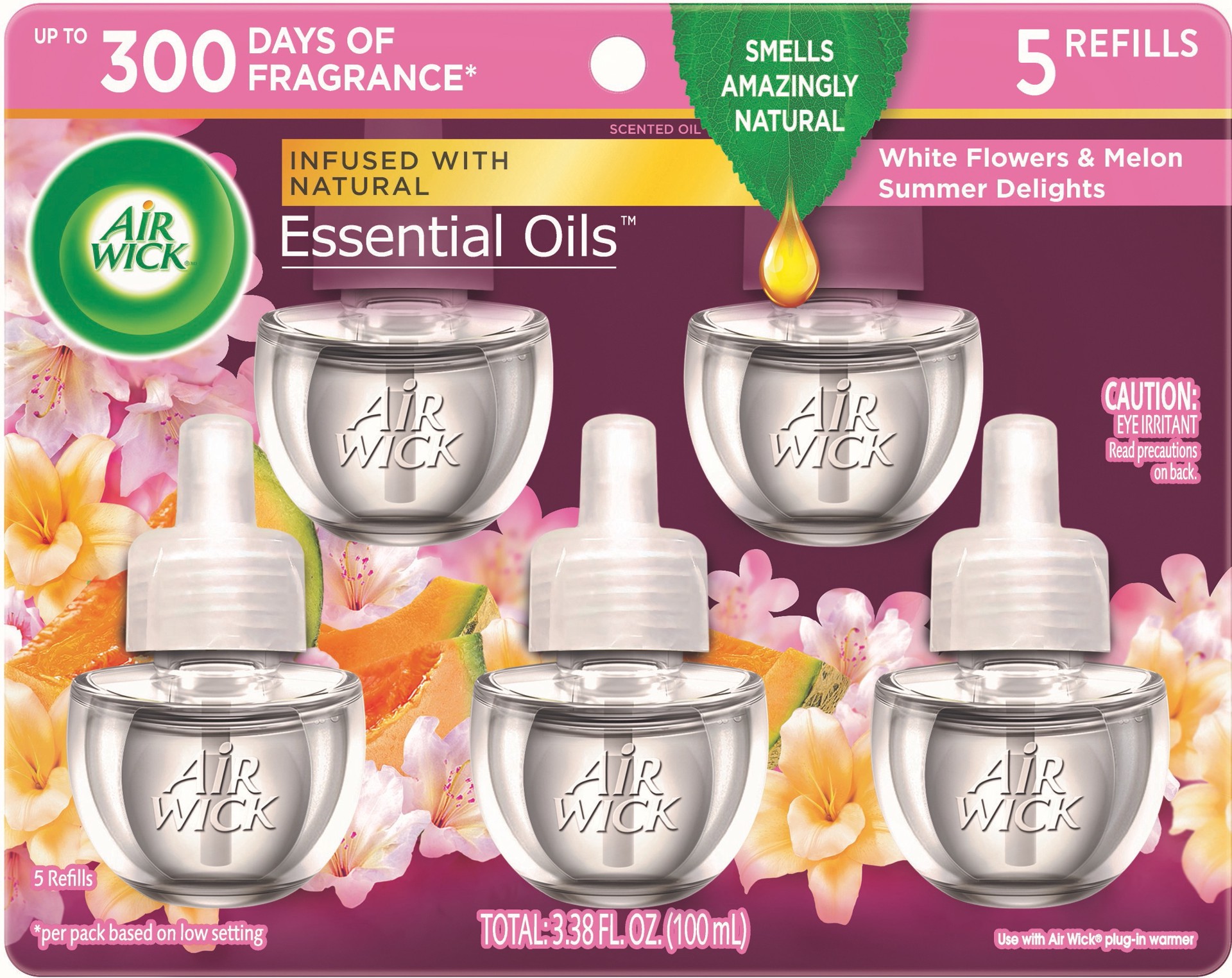 slide 1 of 6, Air Wick 0.67 -fl oz Summer Delights Refill Air Freshener 5 -Pack, 1 ct