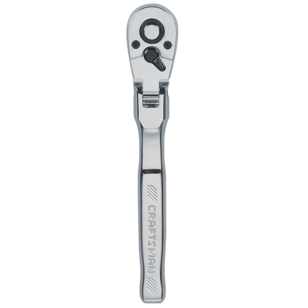 slide 1 of 6, CRAFTSMAN 72 -Tooth 3/8-in Drive Full polish Handle Flexible Head Ratchet, 1 ct