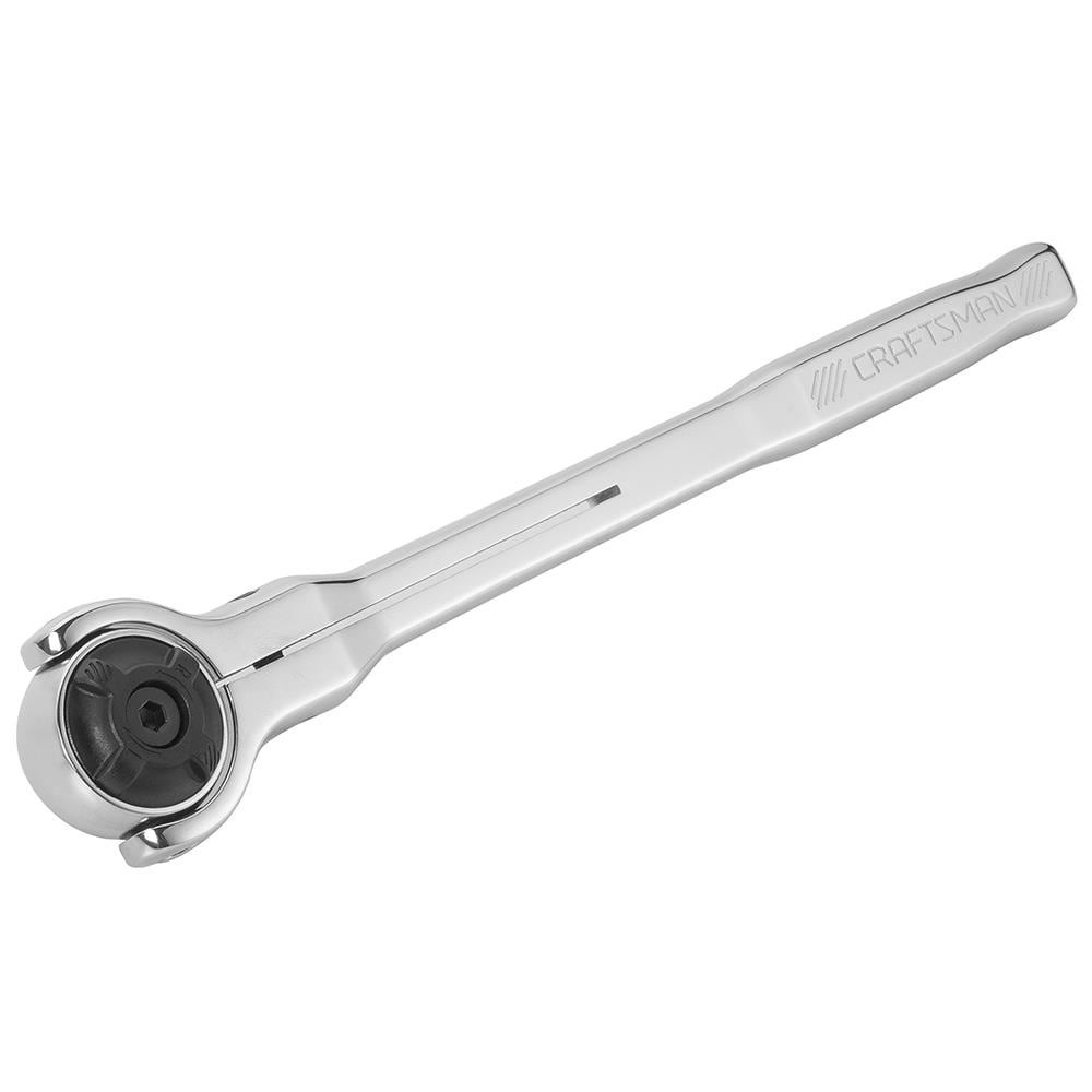 slide 2 of 6, CRAFTSMAN 72 -Tooth 3/8-in Drive Full polish Handle Ratchet, 1 ct