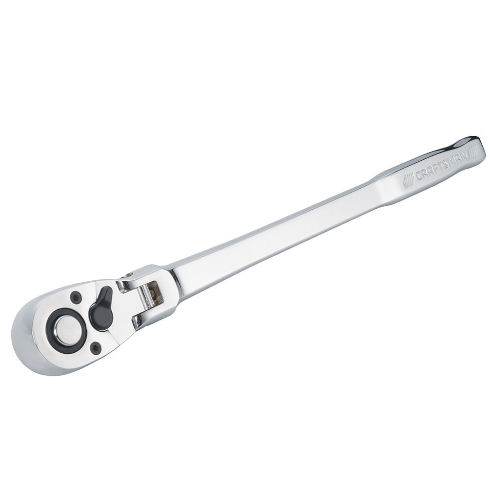 slide 2 of 6, CRAFTSMAN 72 -Tooth 1/2-in Drive Full polish Handle Flexible Head Ratchet, 1 ct