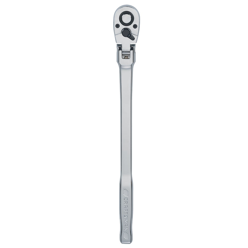 slide 1 of 6, CRAFTSMAN 72 -Tooth 1/2-in Drive Full polish Handle Flexible Head Ratchet, 1 ct